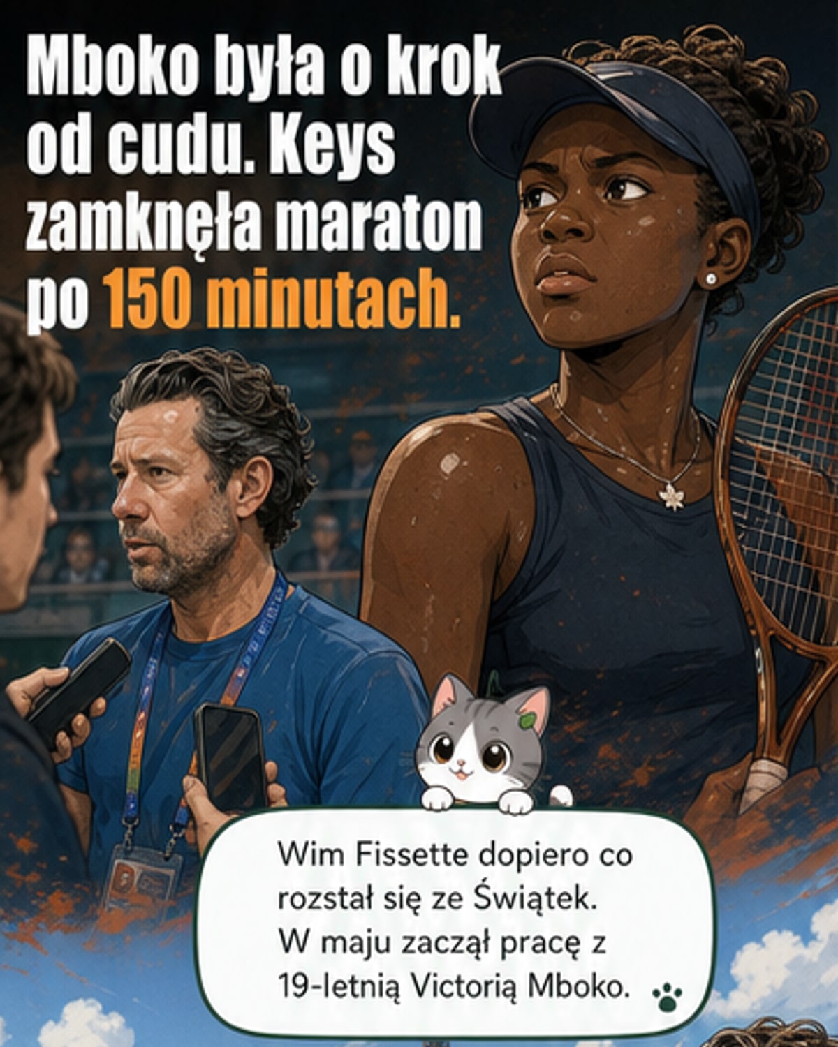 Mboko wstała z kolan na Roland Garros