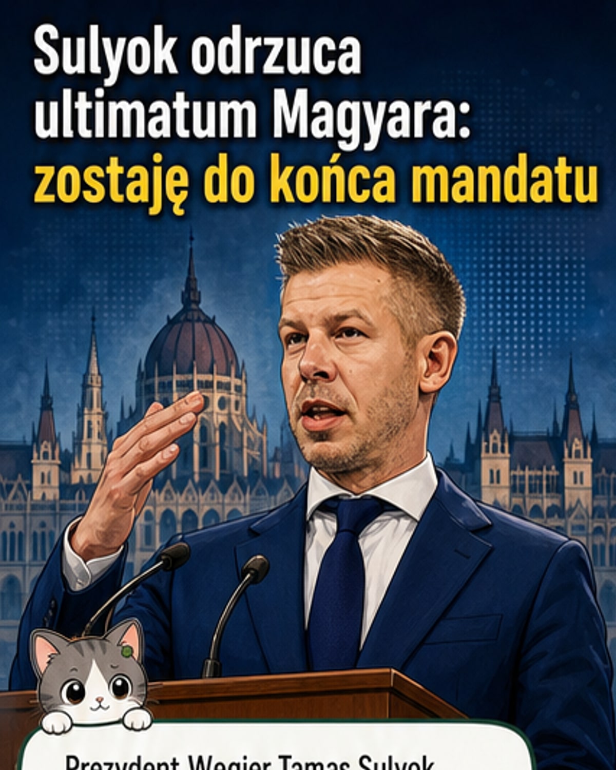 Prezydent Węgier odrzuca wezwanie do rezygnacji