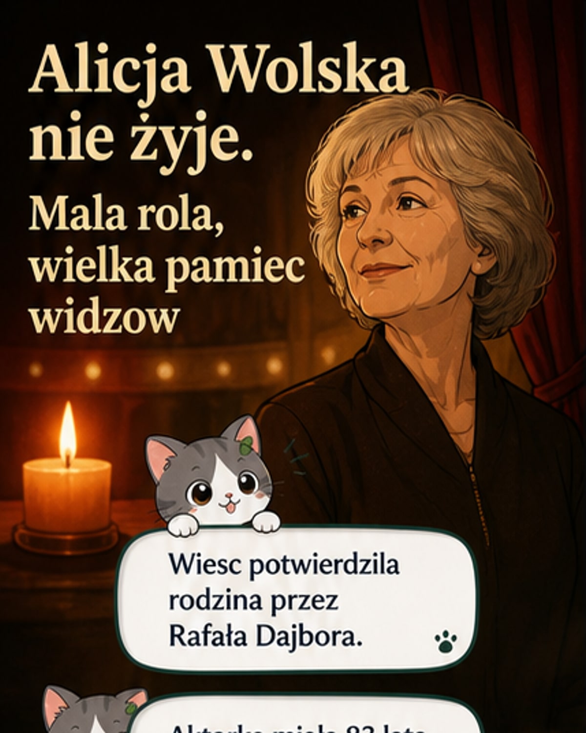 Zmarła Alicja Wolska z "M jak miłość"
