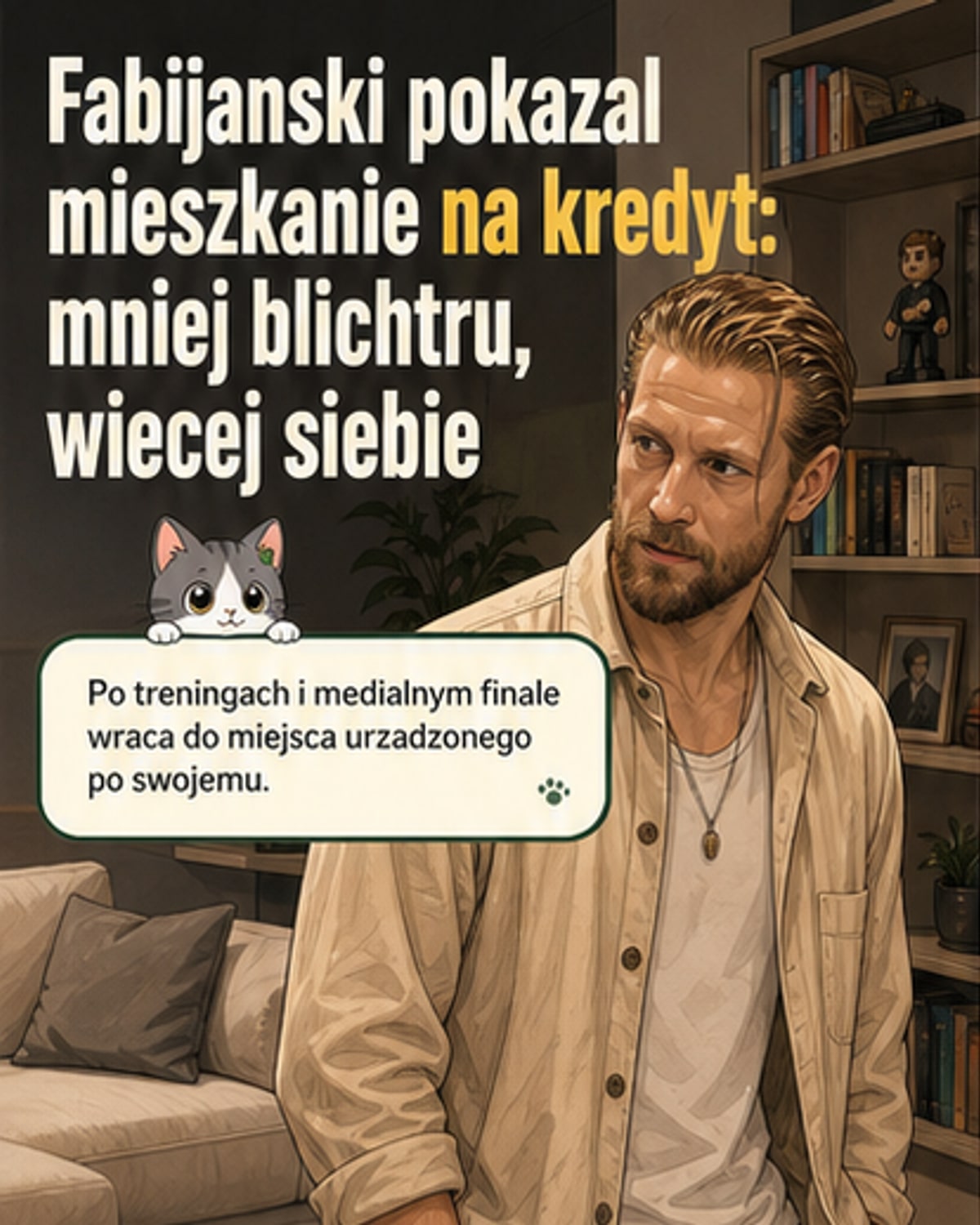 Sebastian Fabijański pokazał swoje nowe mieszkanie