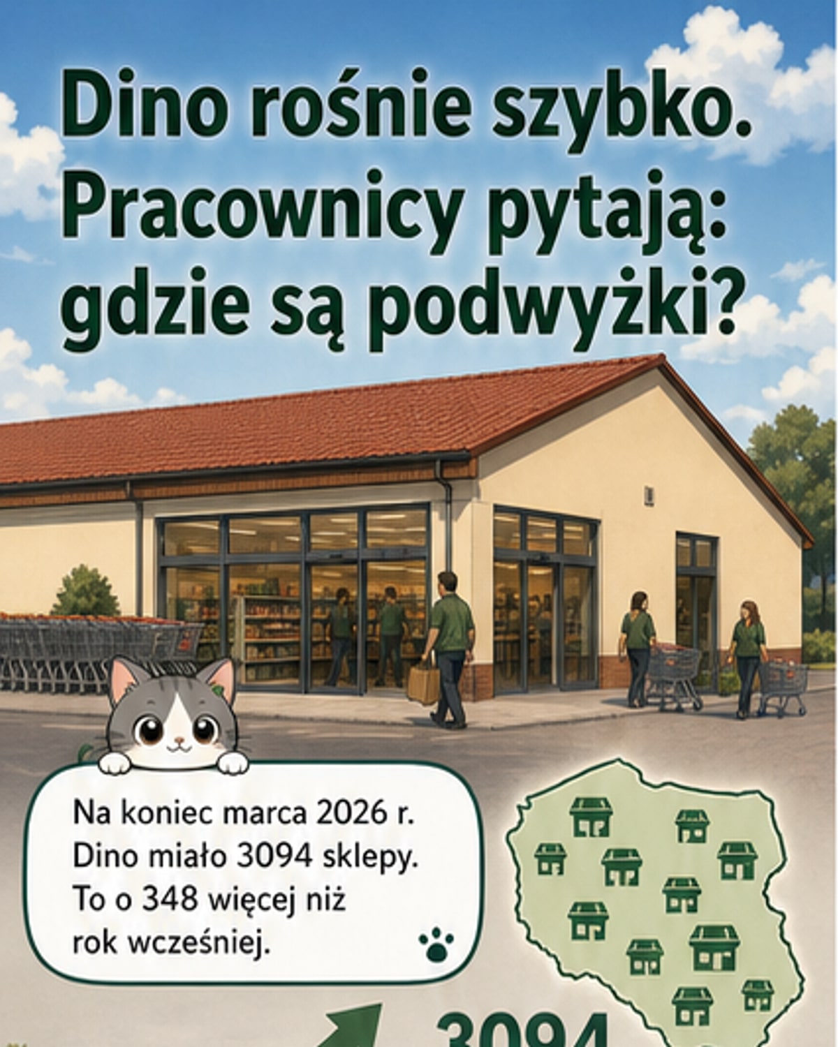 Dino rośnie, ale spór z pracownikami trwa