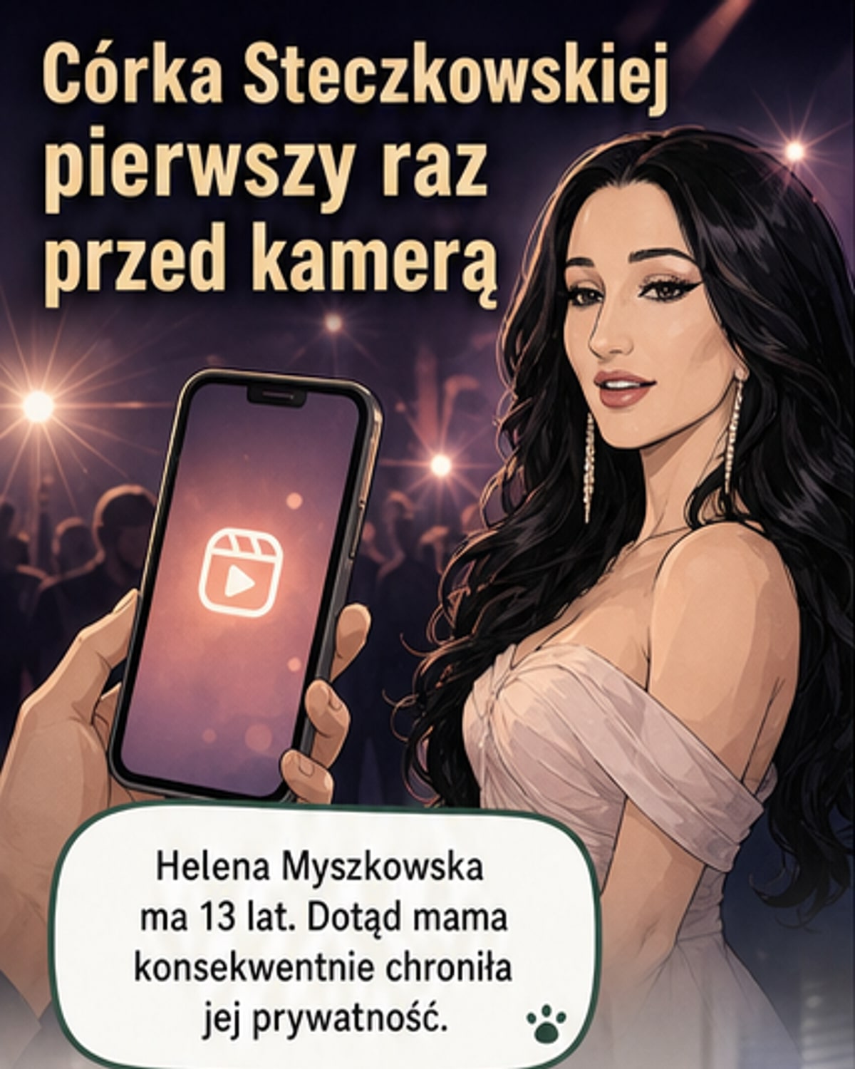 13-letnia córka Justyny Steczkowskiej po raz pierwszy w sieci