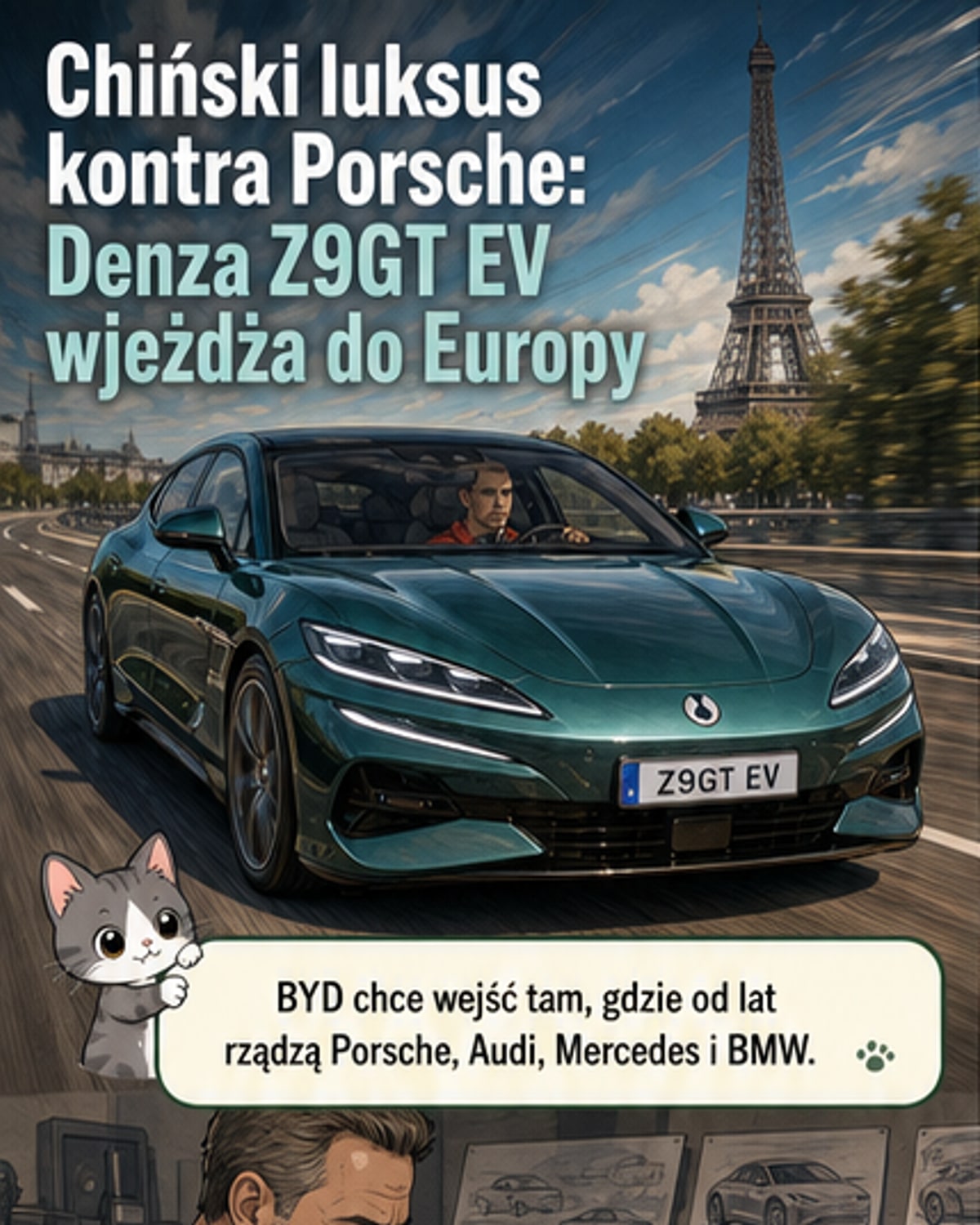 Chińskie auto, które wyzwala Porsche