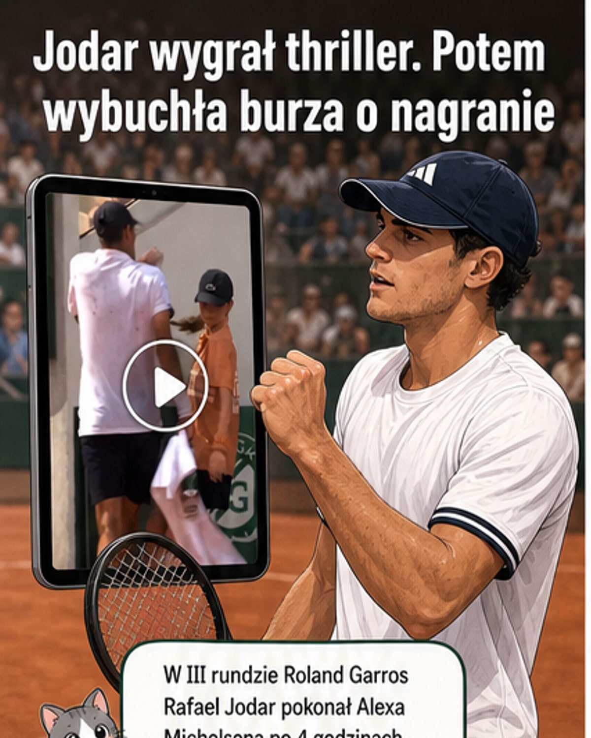 Jodar po meczu w Paryżu w centrum kontrowersji