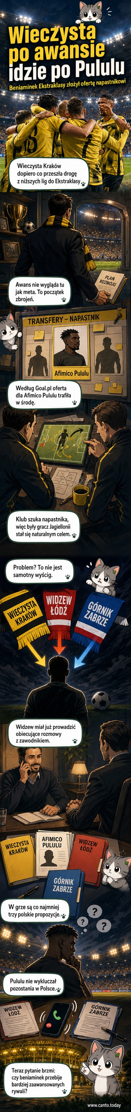 Piłkarze Wieczystej Kraków podczas treningu, z widocznym logotypem sponsora na koszulkach.