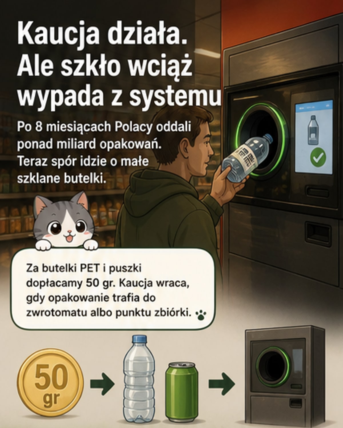 Kiedy szklane butelki trafią pod kaucję?