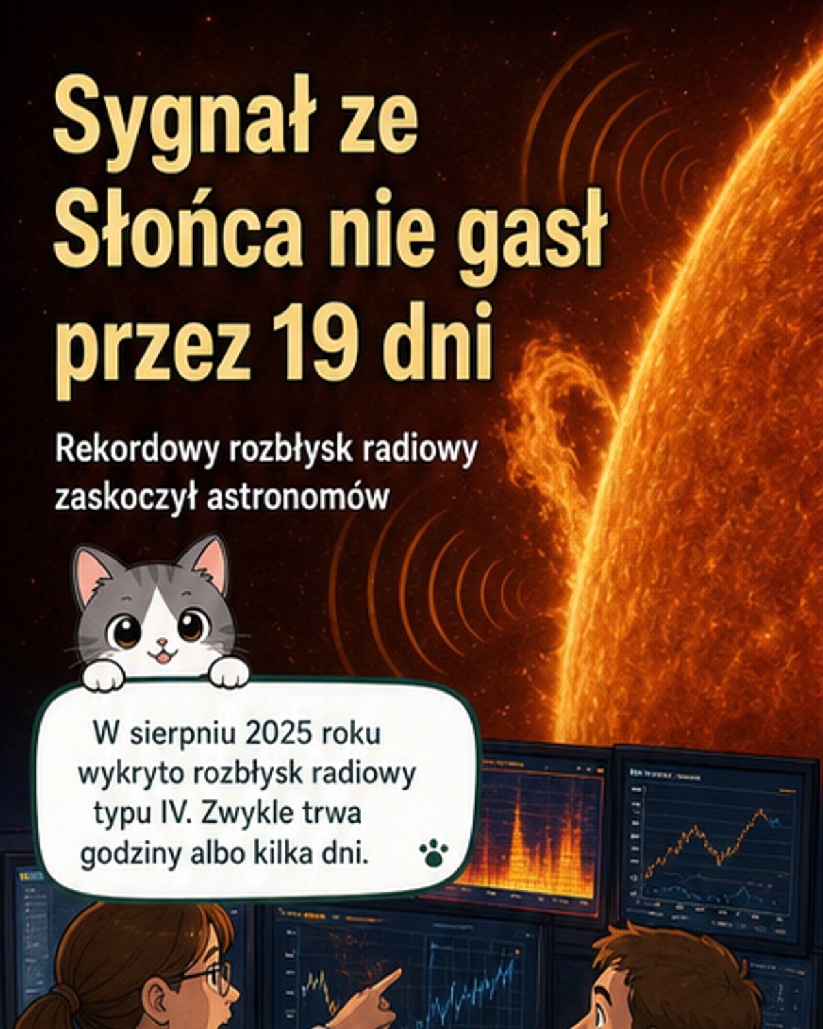 Słońce wyemitowało najdłuższy sygnał radiowy
