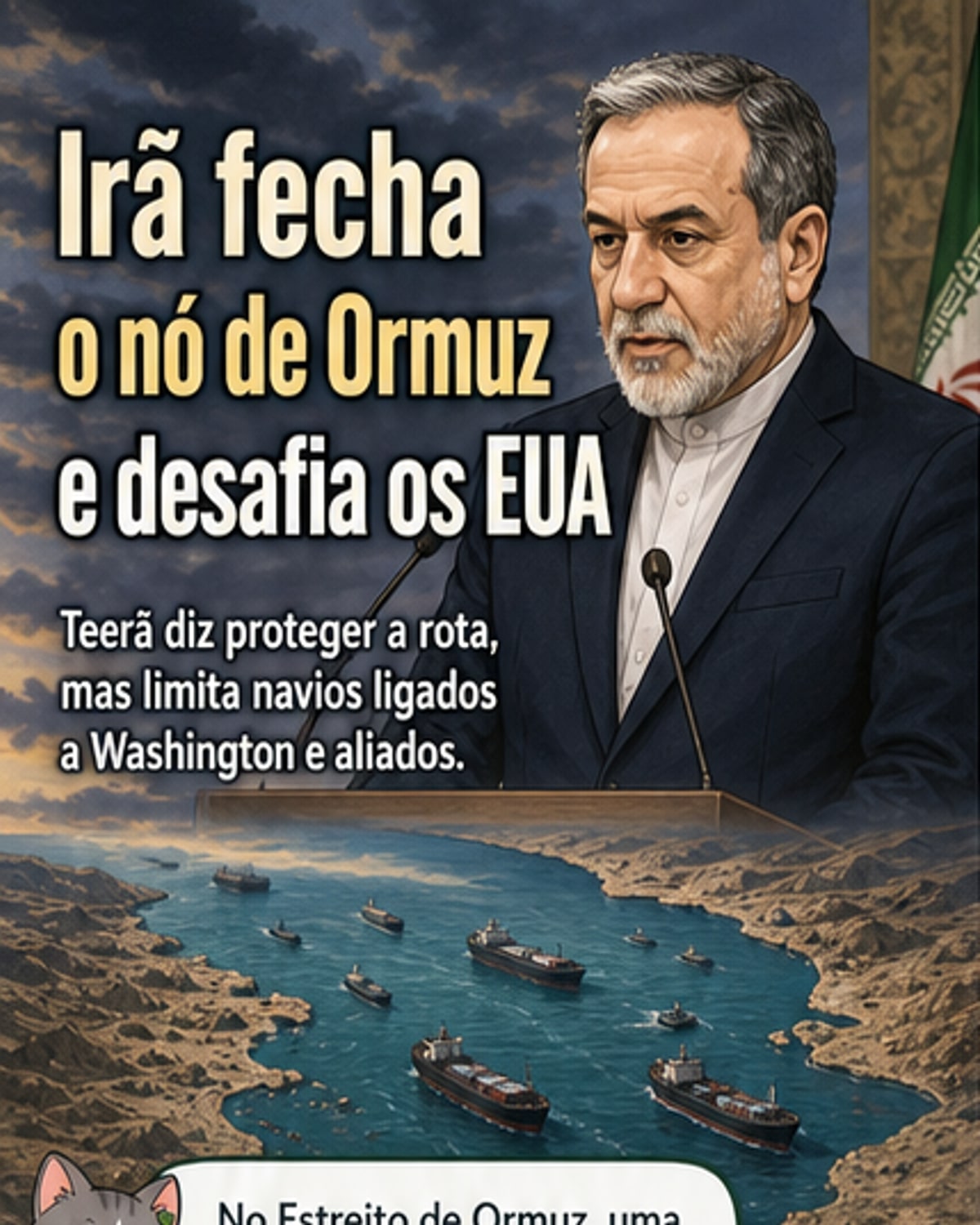 Irã se declara 'protetor' do Ormuz