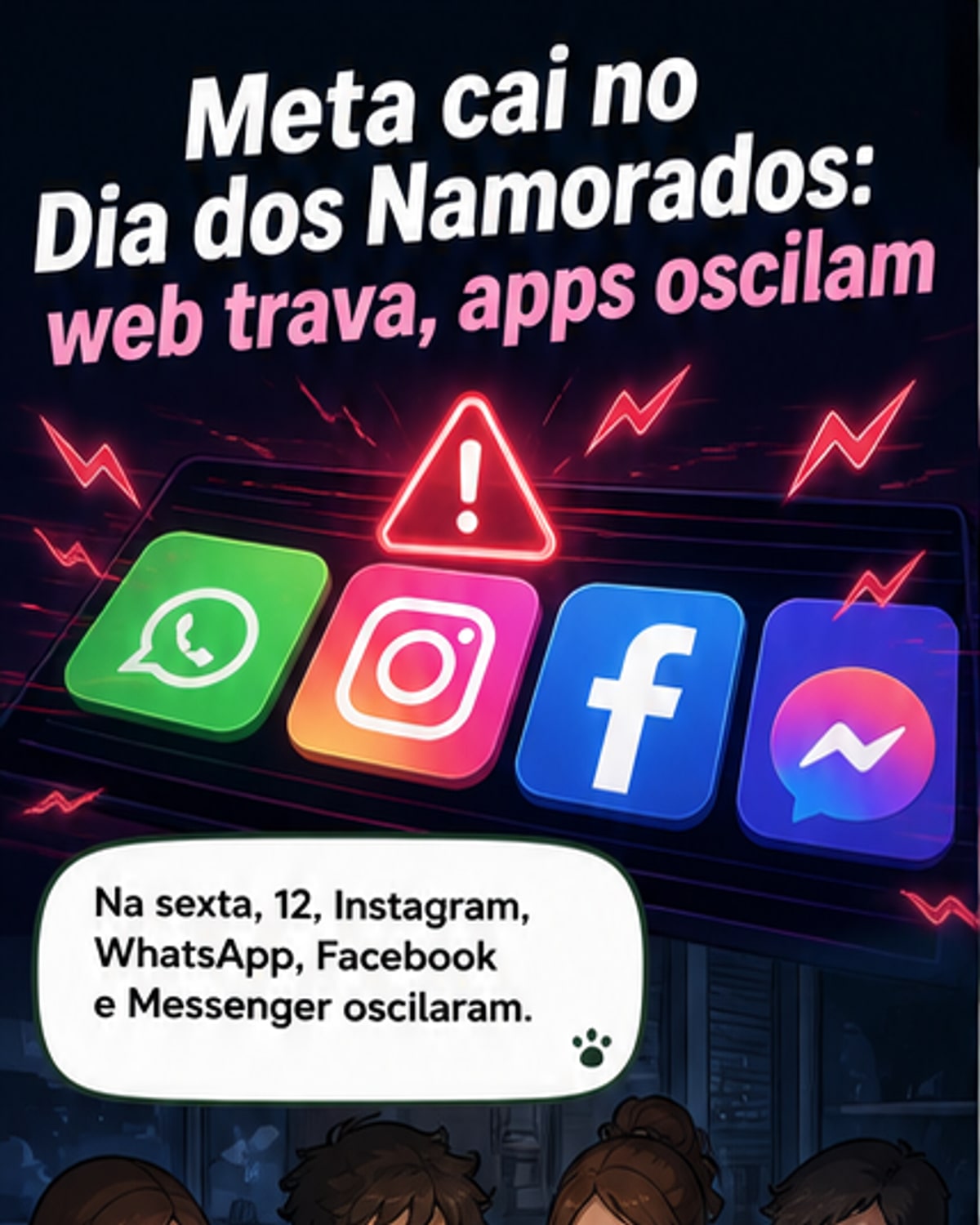 Instabilidade atinge apps da Meta