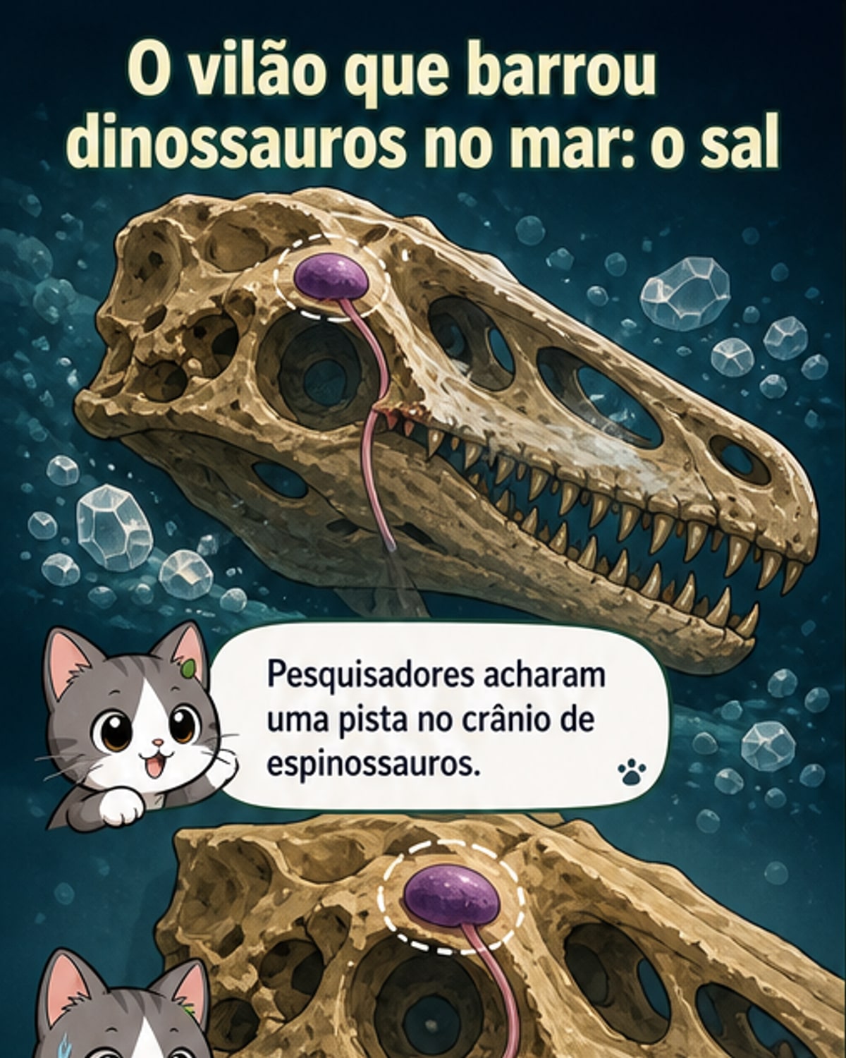 Por que dinossauros não dominaram o mar?