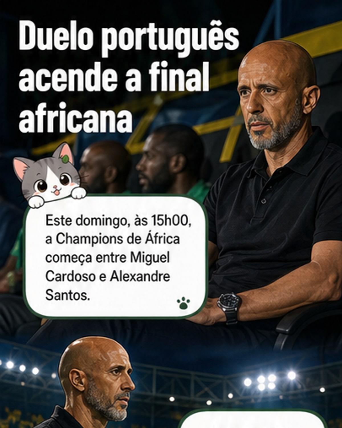 Duelo luso na final africana