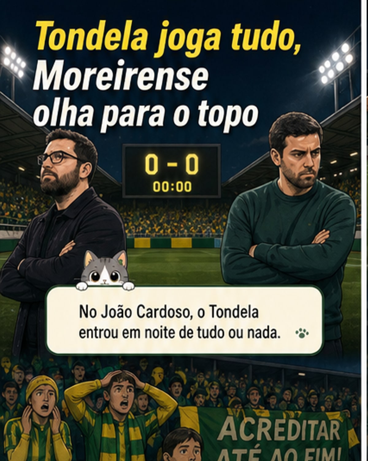 Tondela-Moreirense: tudo ou nada