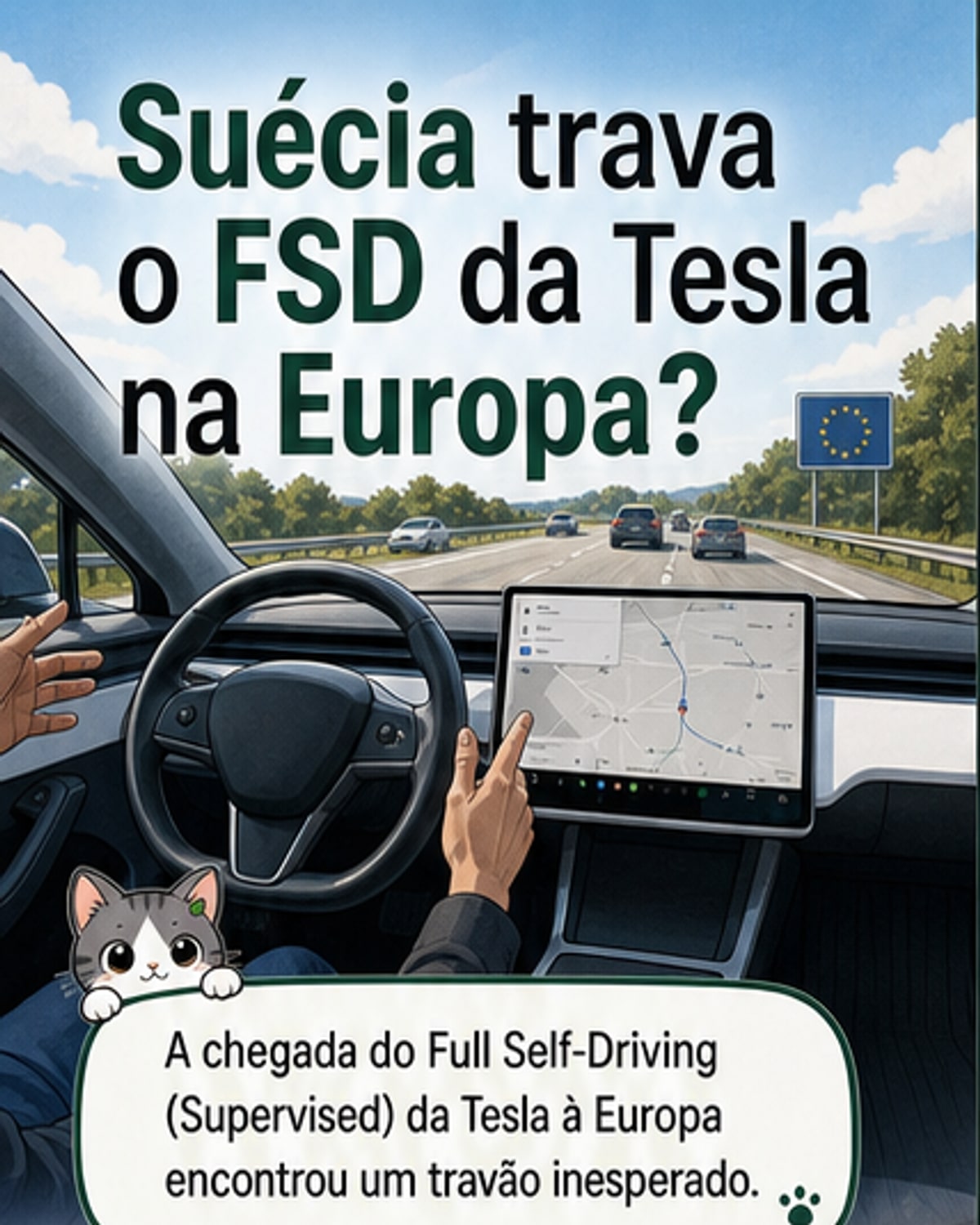 Suécia trava avanço do Tesla FSD na Europa