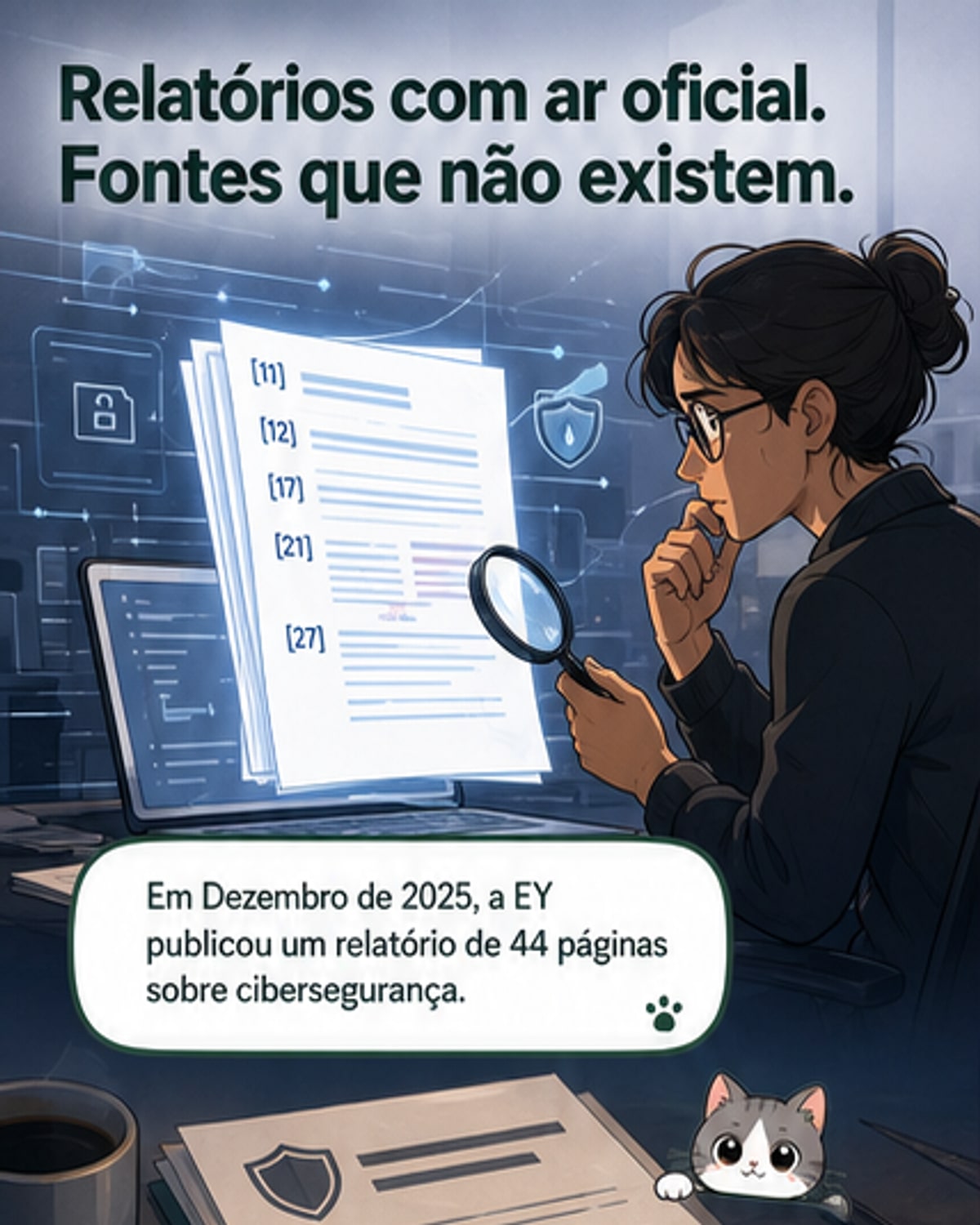 Relatórios com fontes falsas gerados por IA