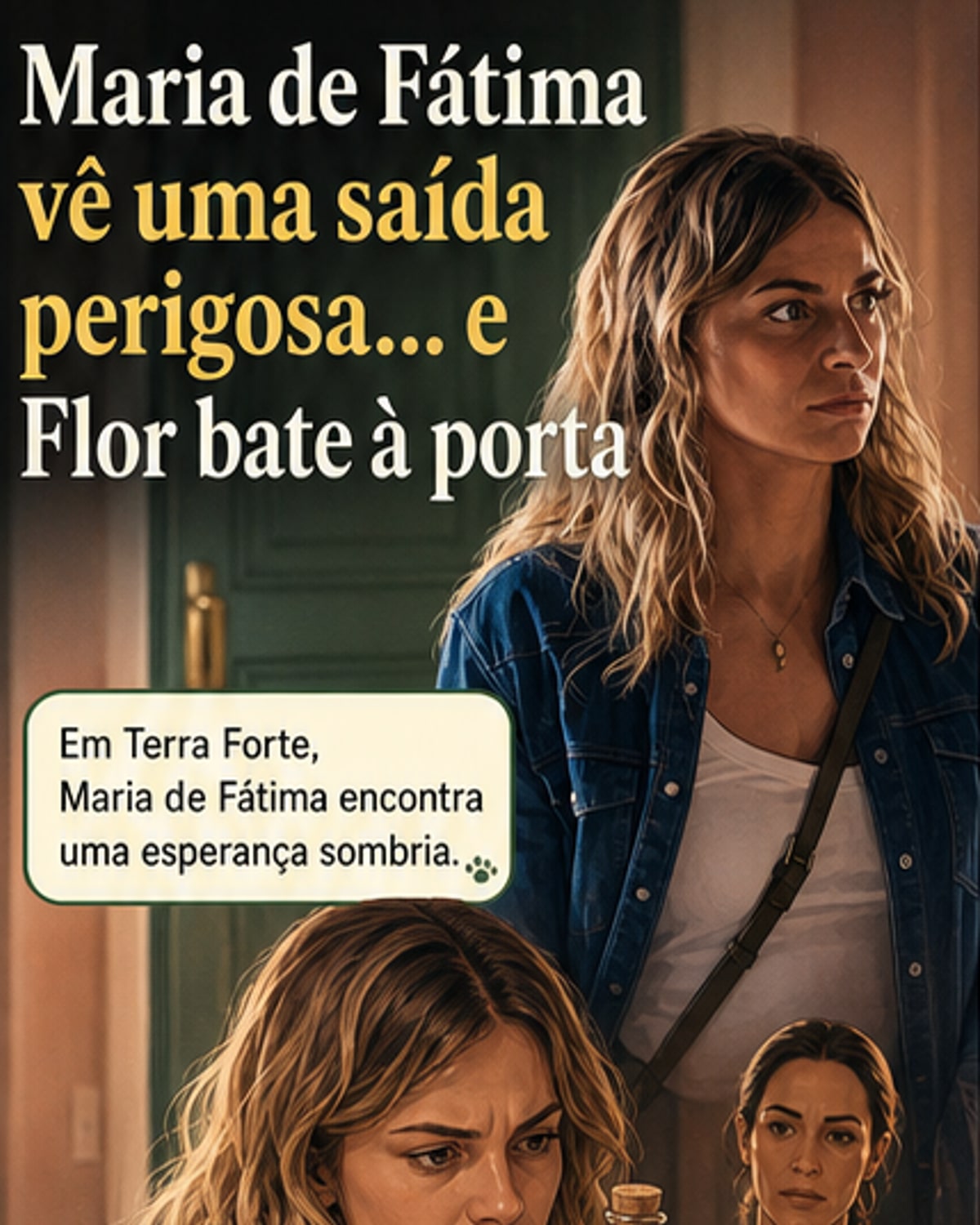 Flor apoia Maria de Fátima em 'Terra Forte'