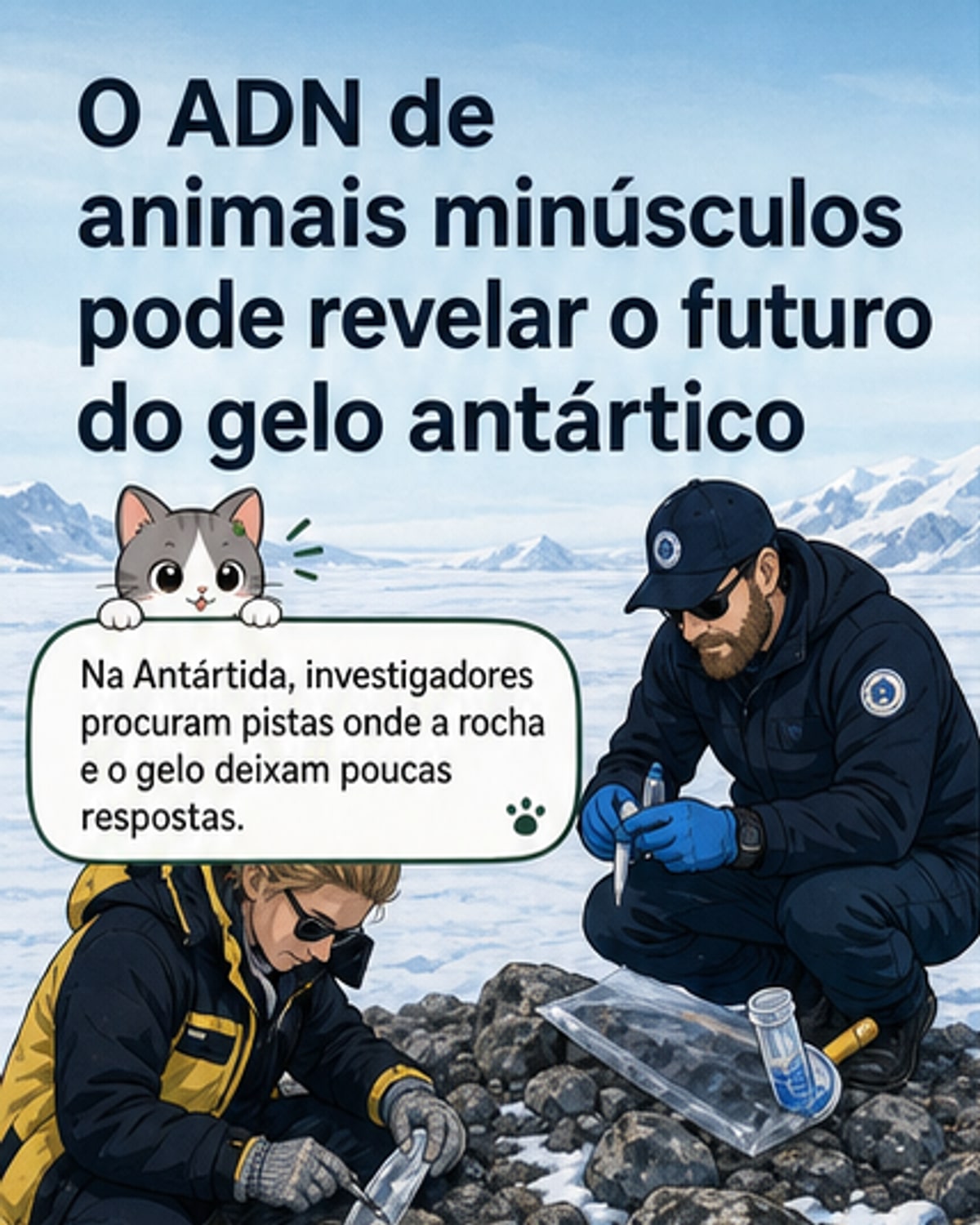 ADN de bichos da Antártida revela pistas sobre o gelo