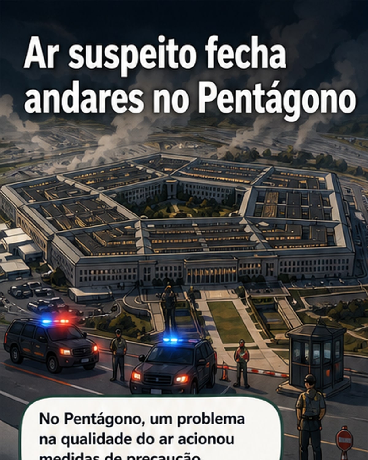 Pentágono evacua andares por risco químico