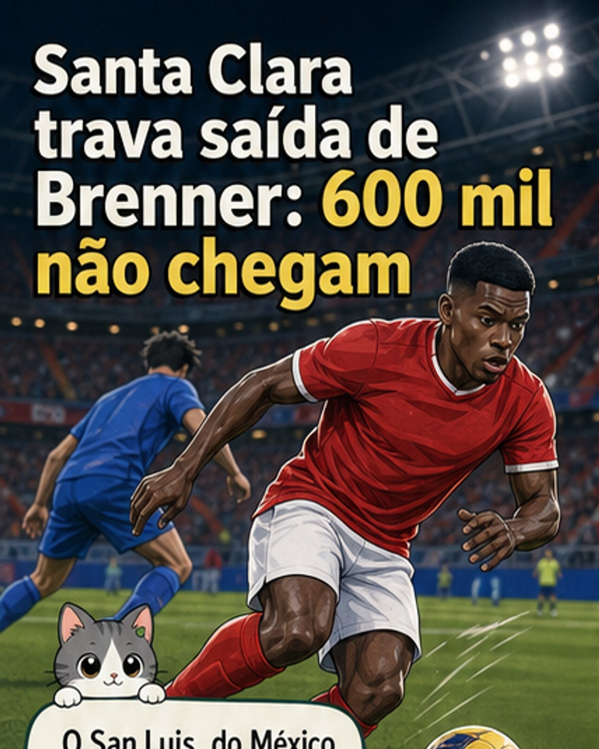 Santa Clara recusa oferta pelo extremo Brenner Lucas