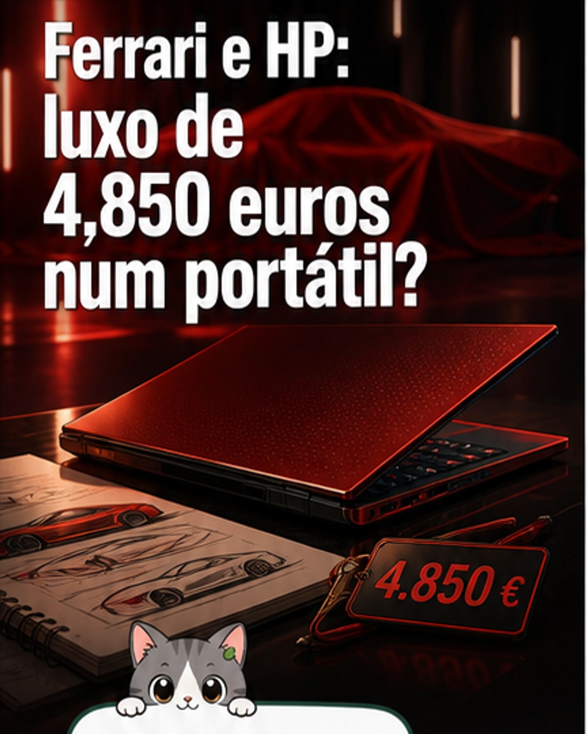 HP e Ferrari lançam portátil de luxo