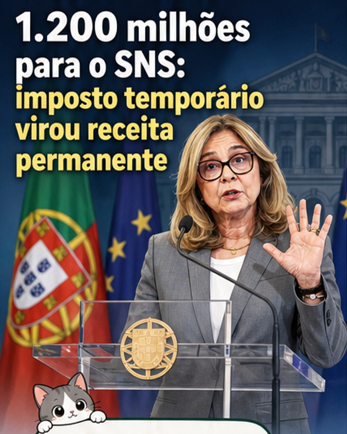 1,2 mil milhões para o SNS em 11 anos