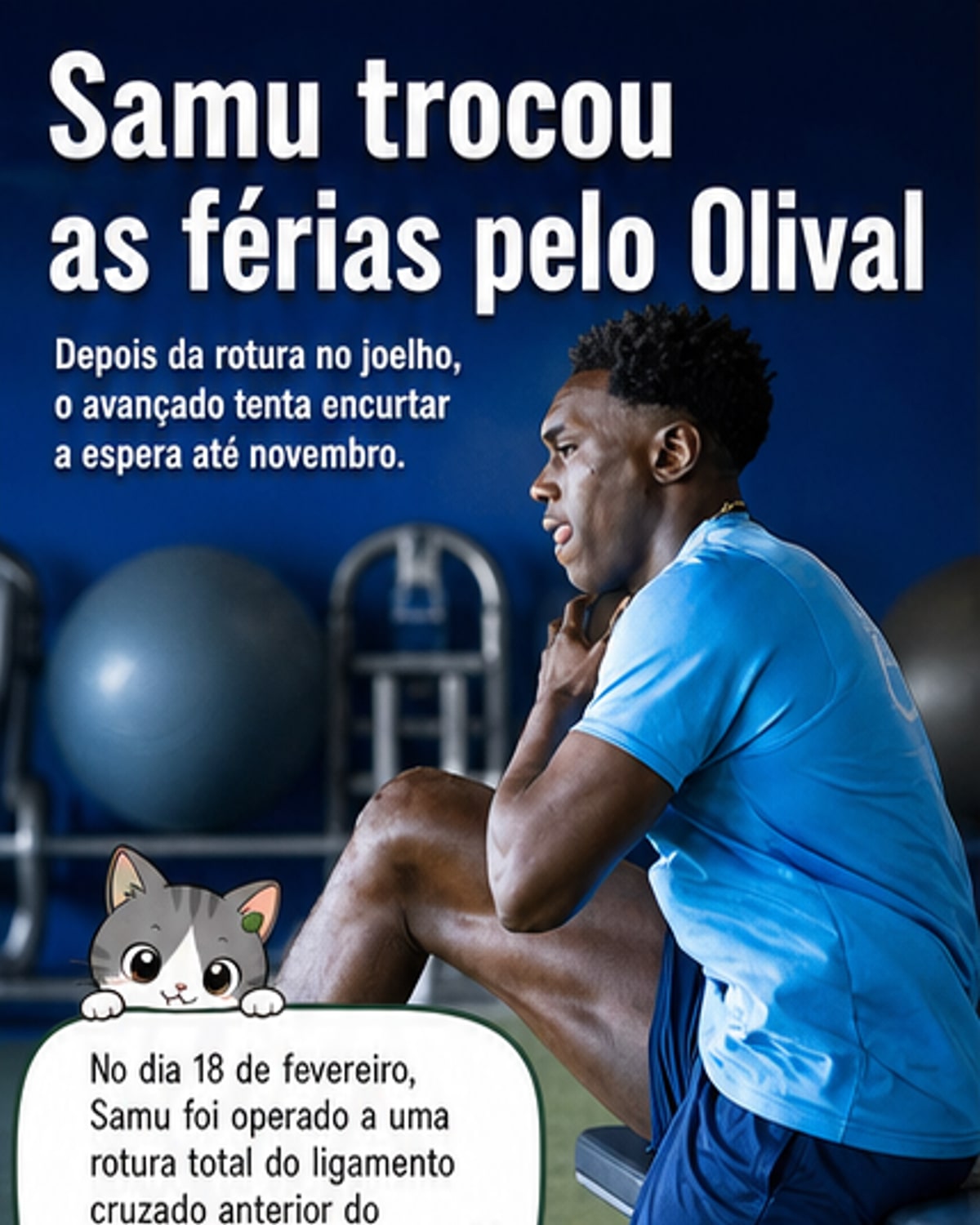 Samu adia férias para voltar mais cedo