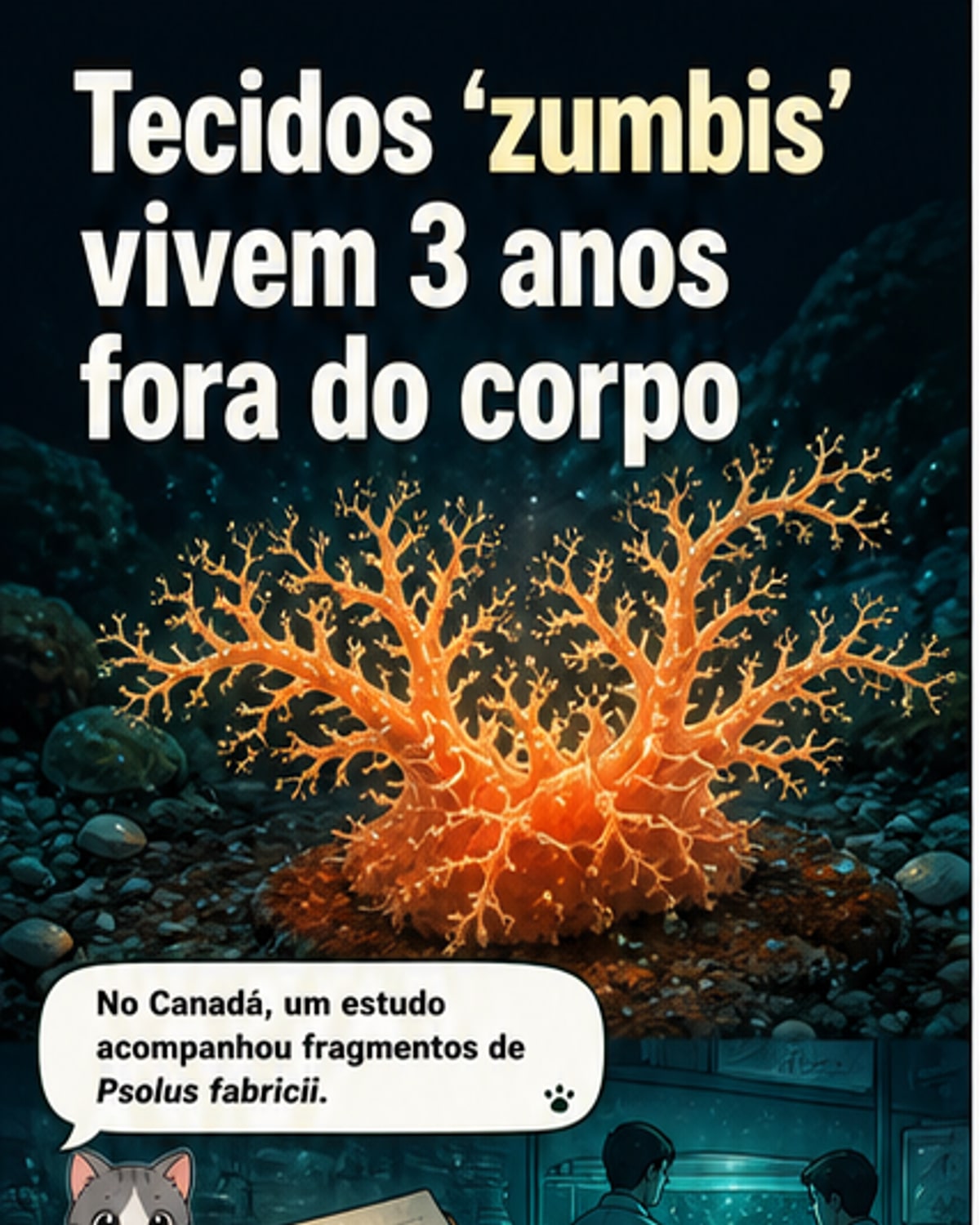 Tecido vive 3 anos fora do corpo