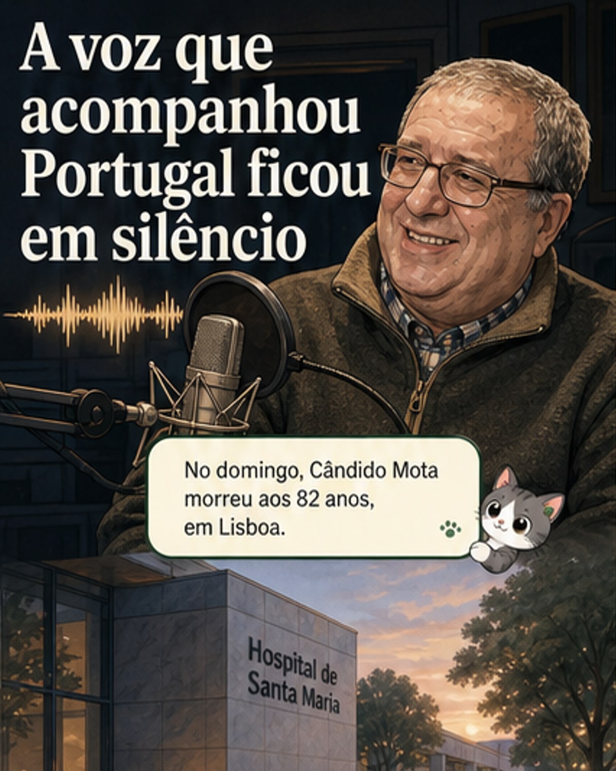 Morre Cândido Mota, voz marcante da rádio