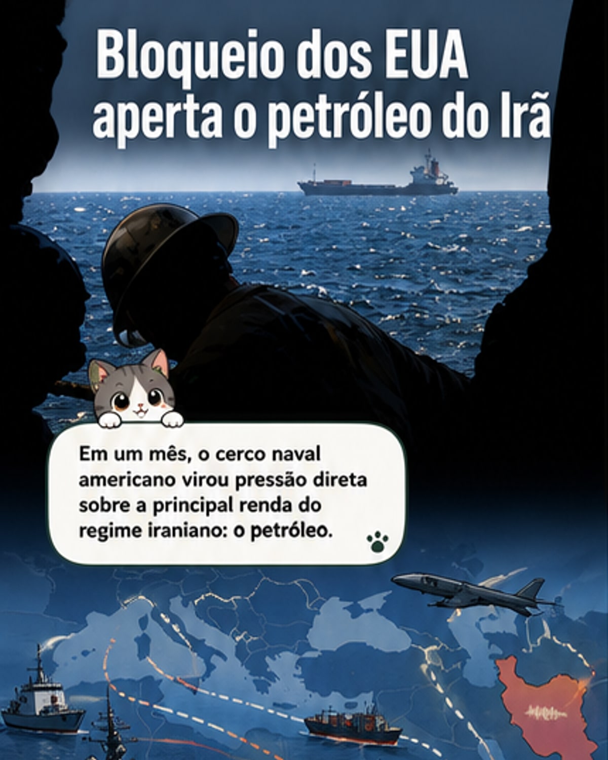 Bloqueio naval dos EUA pressiona Irã