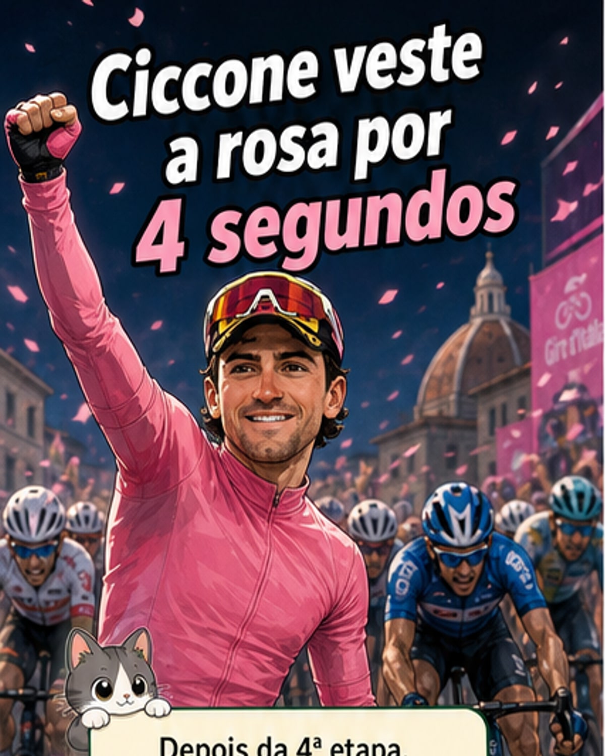 Ciccone veste a Maglia Rosa
