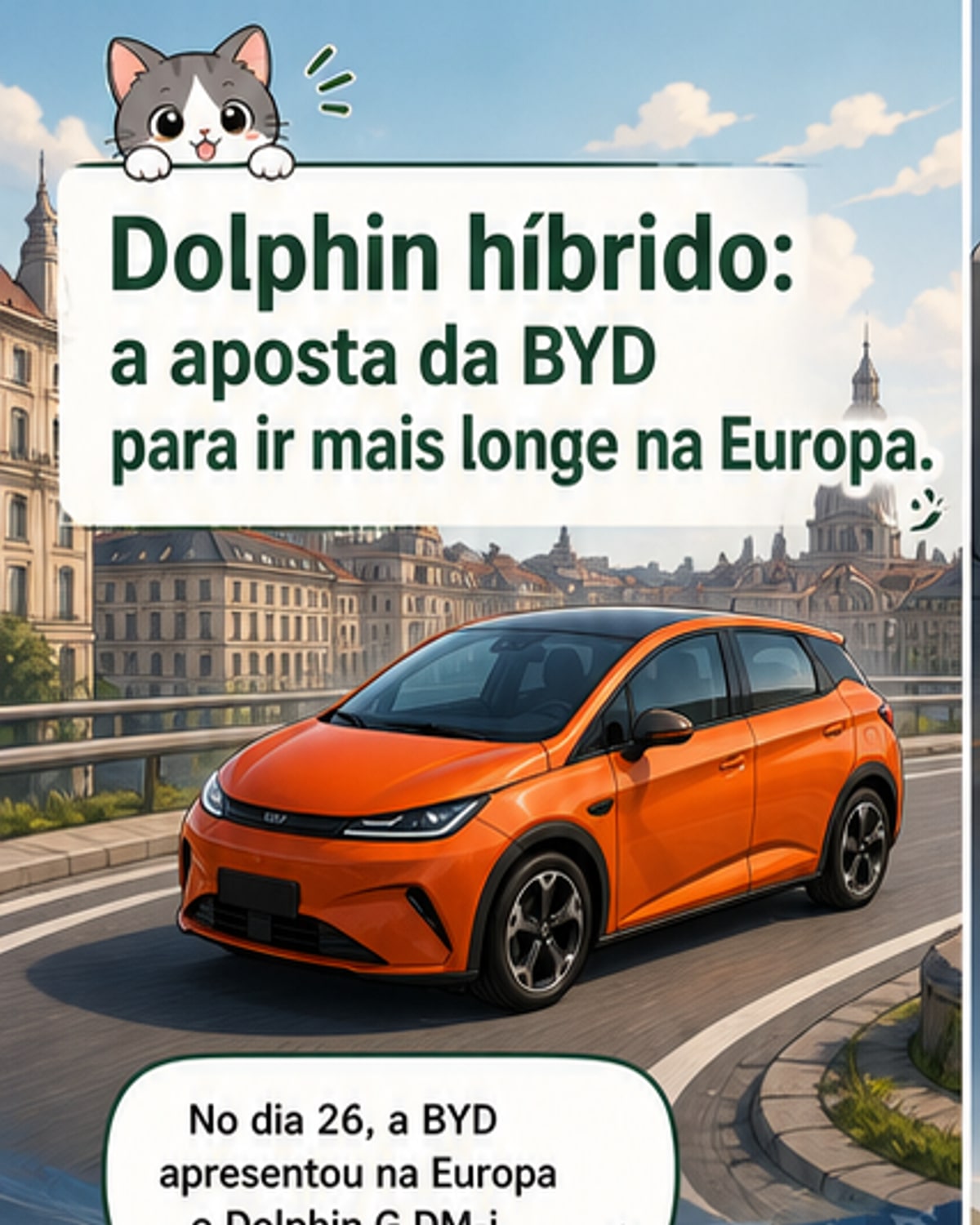 BYD lança Dolphin híbrido na Europa