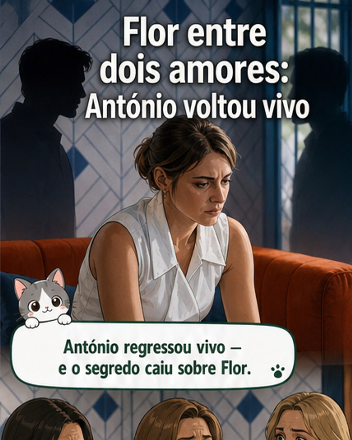 Flor sob pressão para escolher entre dois amores