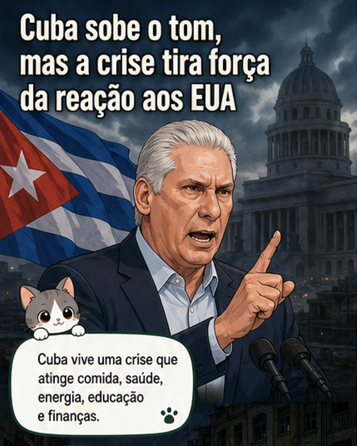 Cuba sob tensão: crise interna e ameaças a EUA
