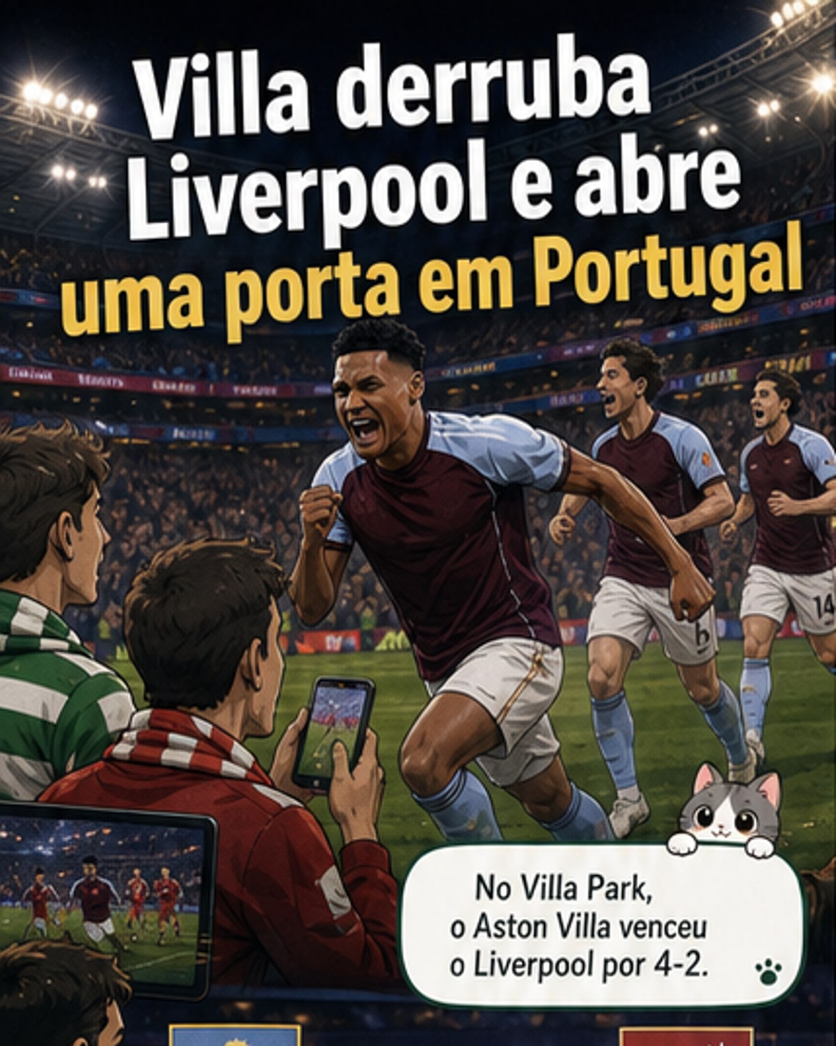 Villa vence e assegura vaga na Champions
