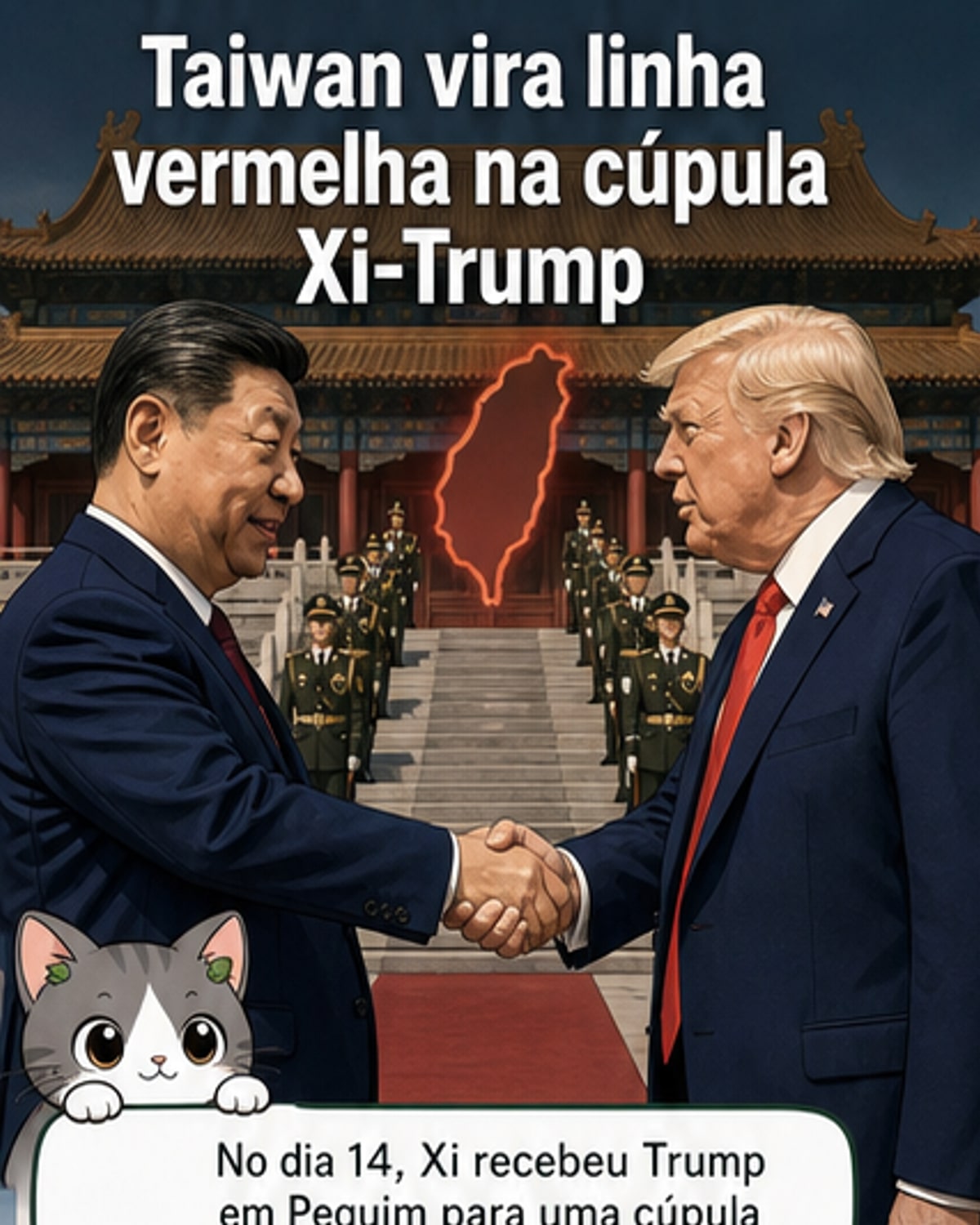 Xi alerta Trump: tensão sobre Taiwan pode levar a conflito