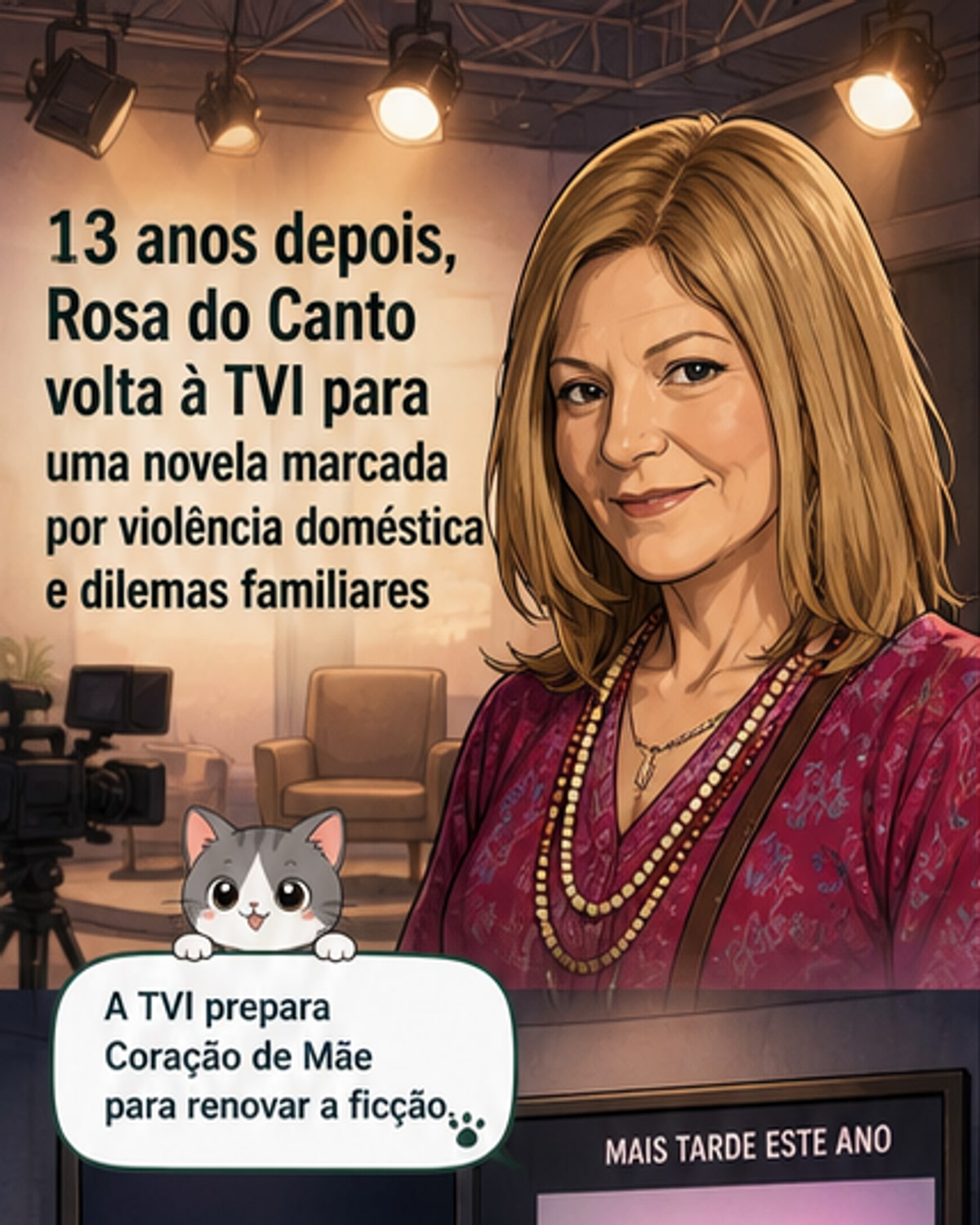 Rosa do Canto volta à TVI após 13 anos