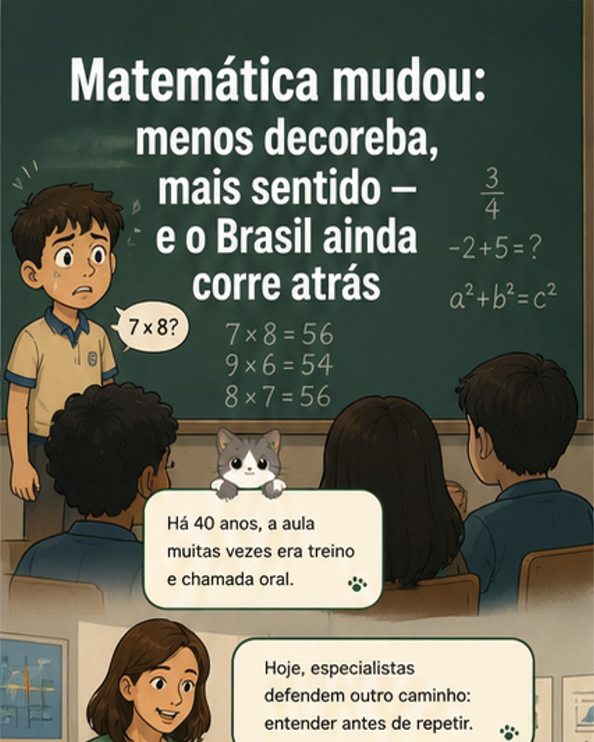 Como o ensino da matemática mudou no Brasil