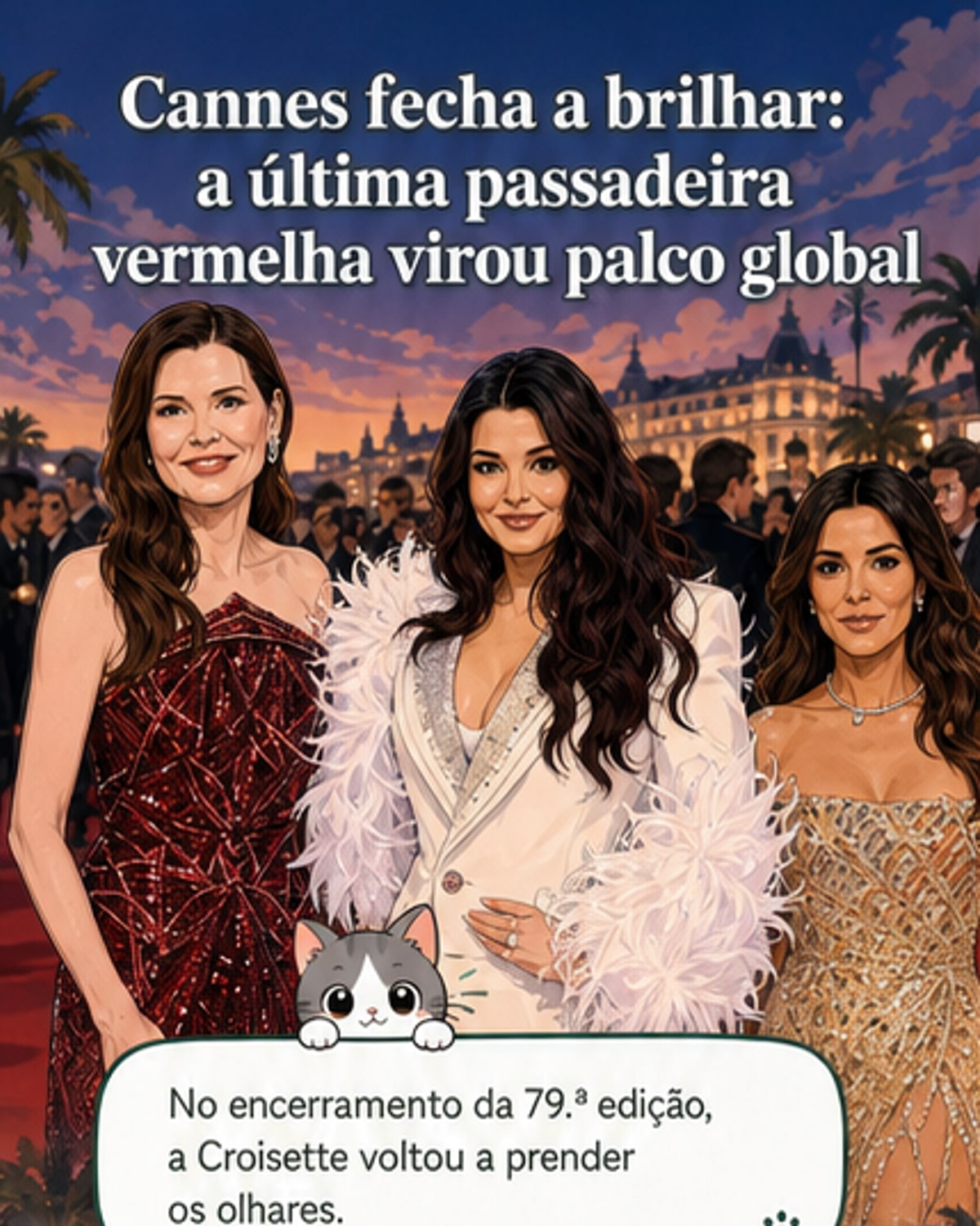 Cannes encerra em brilho com elegância global