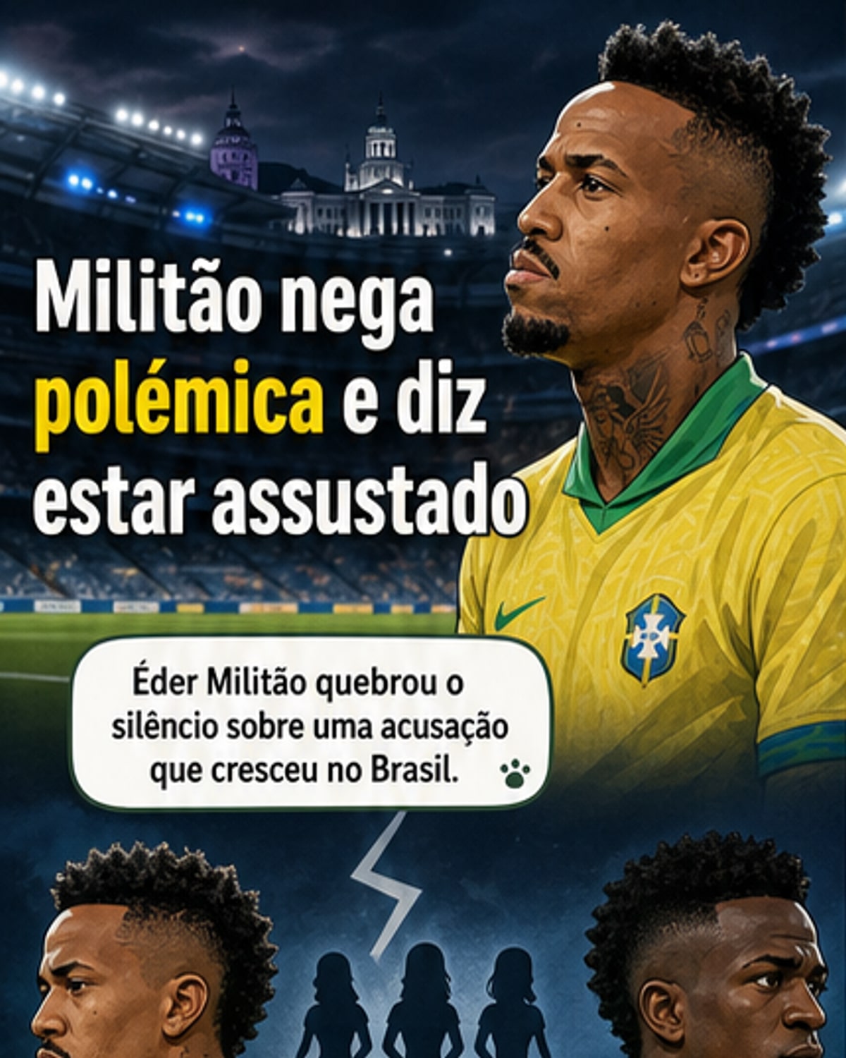 Militão nega envolvimento com acompanhantes