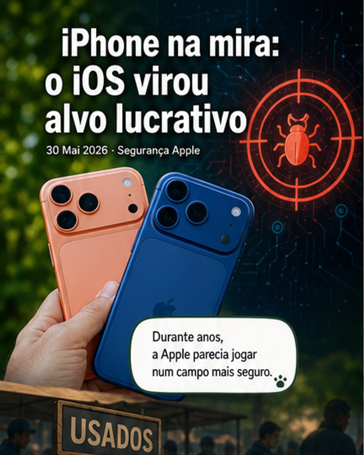 iPhone sob ataque: falhas de segurança aumentam