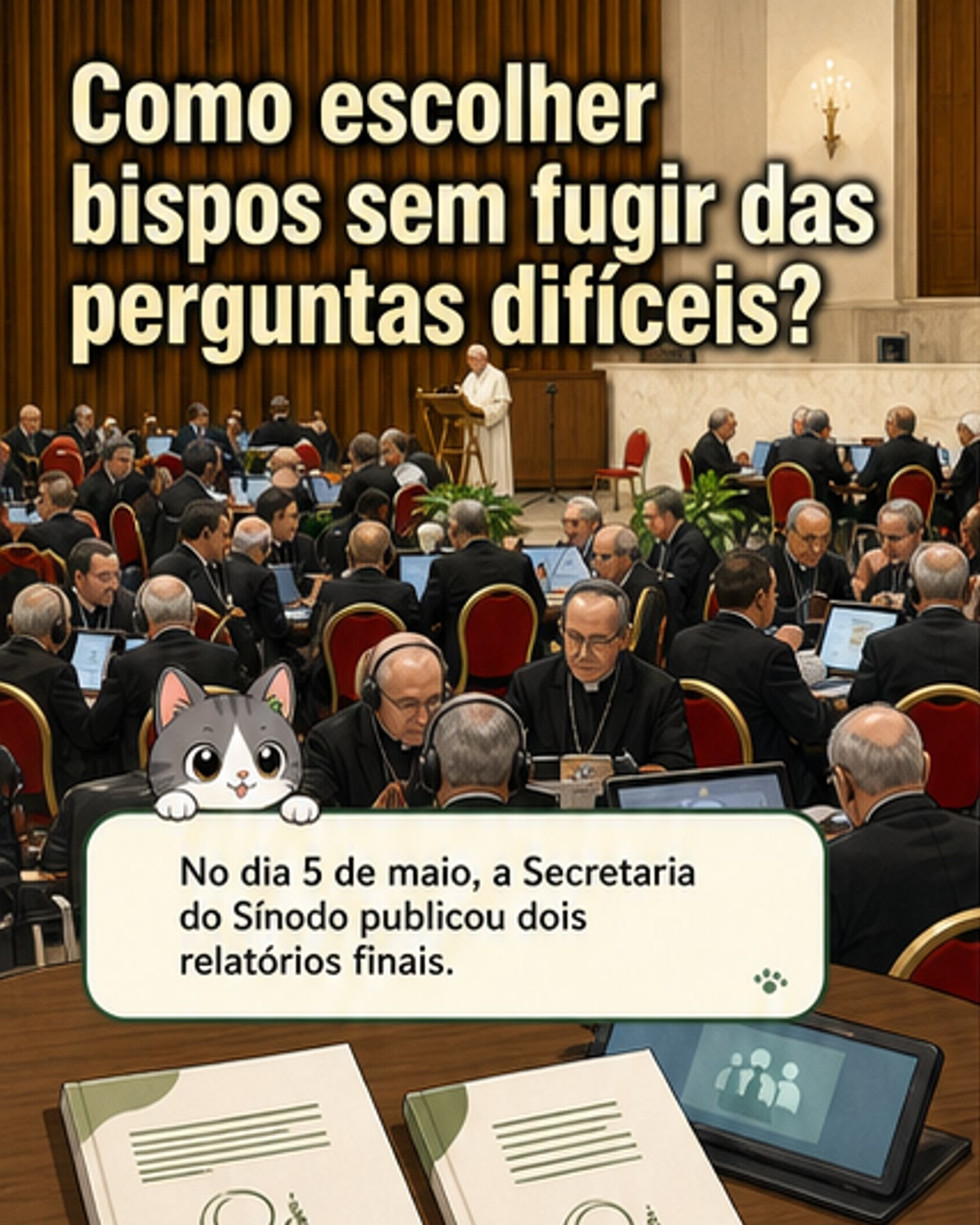 Sínodo propõe nova forma de escolher bispos e lidar com temas éticos