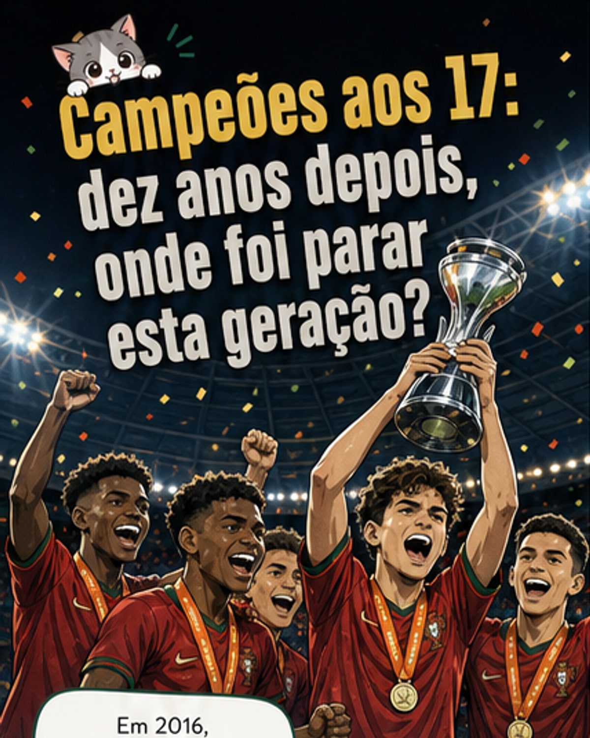 Onde estão os campeões sub-17 de 2016?