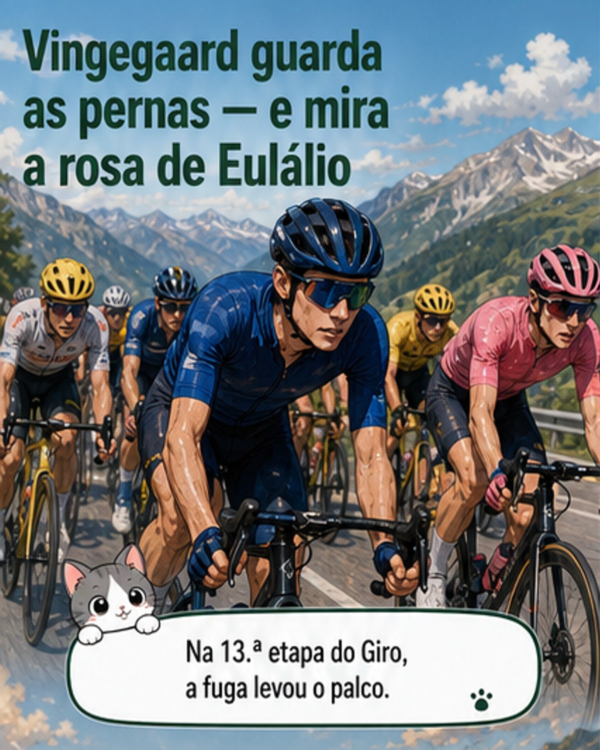 Vingegaard avisa Eulálio no Giro
