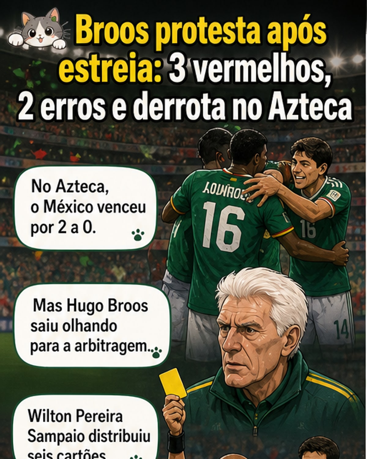 Técnico da África do Sul critica árbitro após derrota