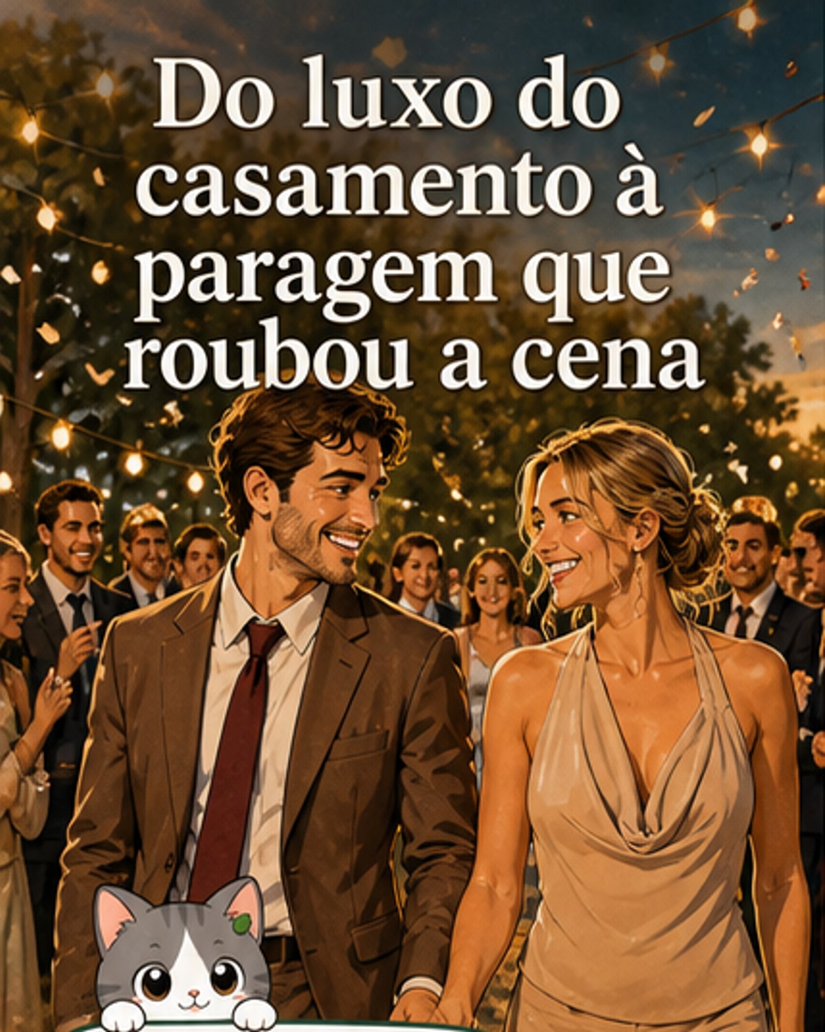 Casal famoso optou por jantar improvável