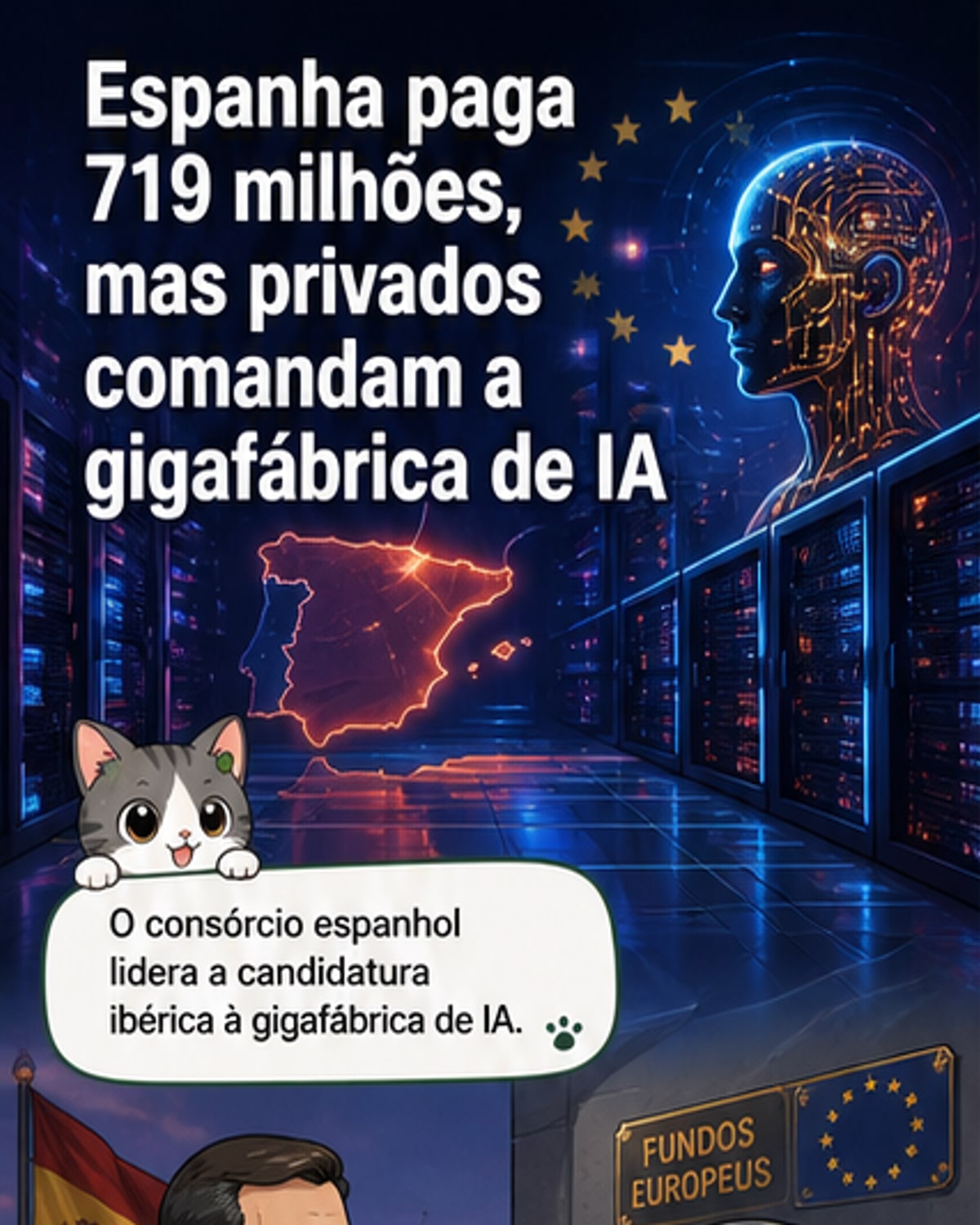 Espanha investe 719M em fábrica de IA