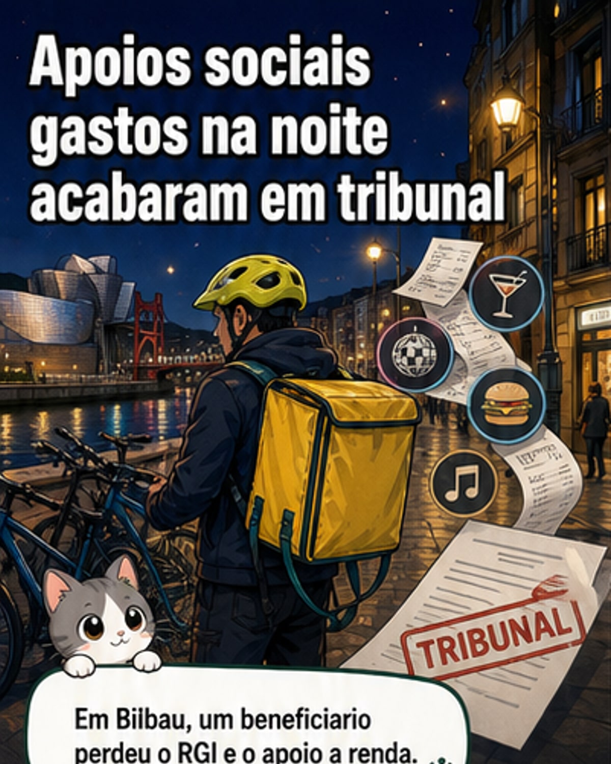 Perdeu apoio social por gastar com delivery e streaming