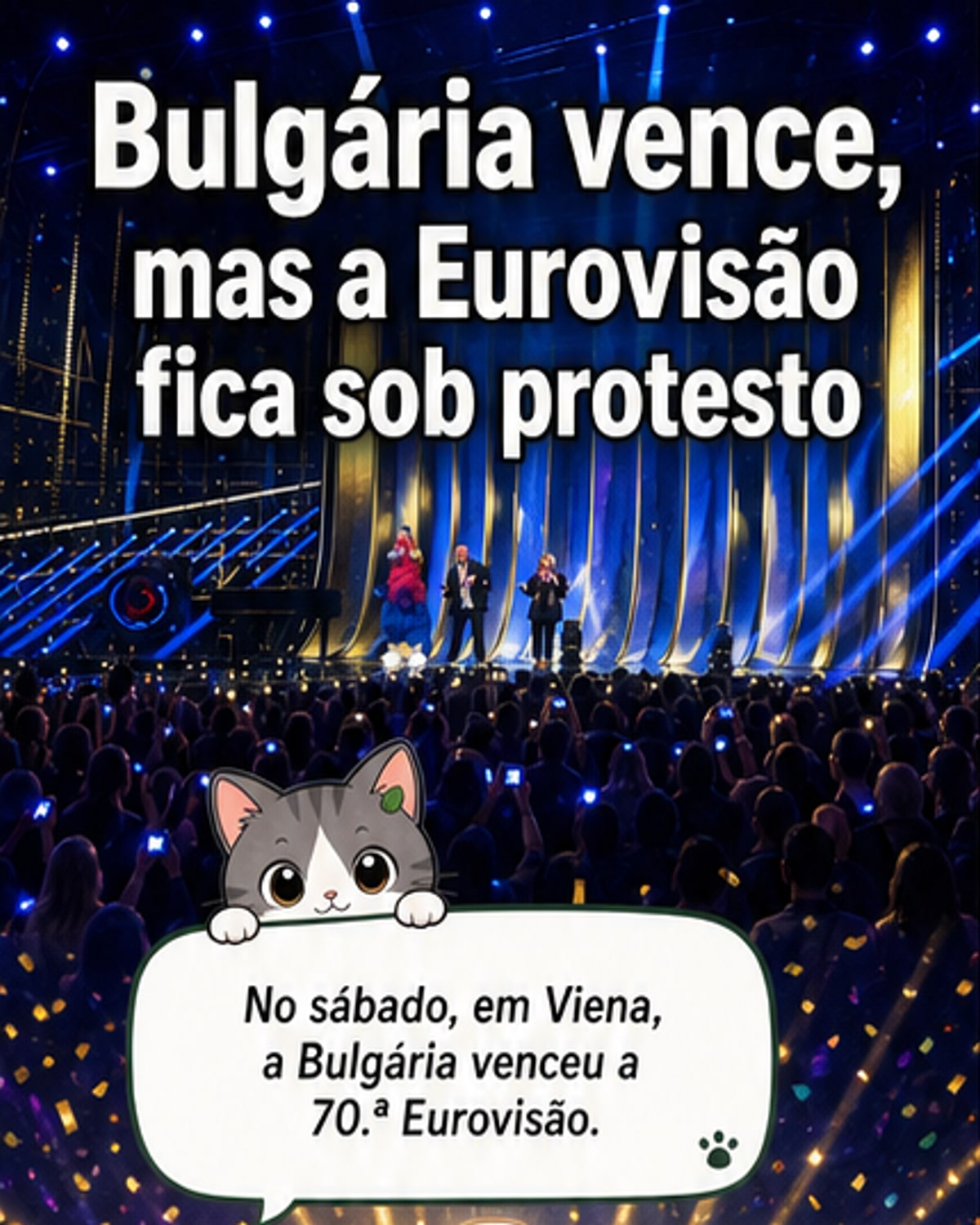 Bulgária vence Eurovisão 2026