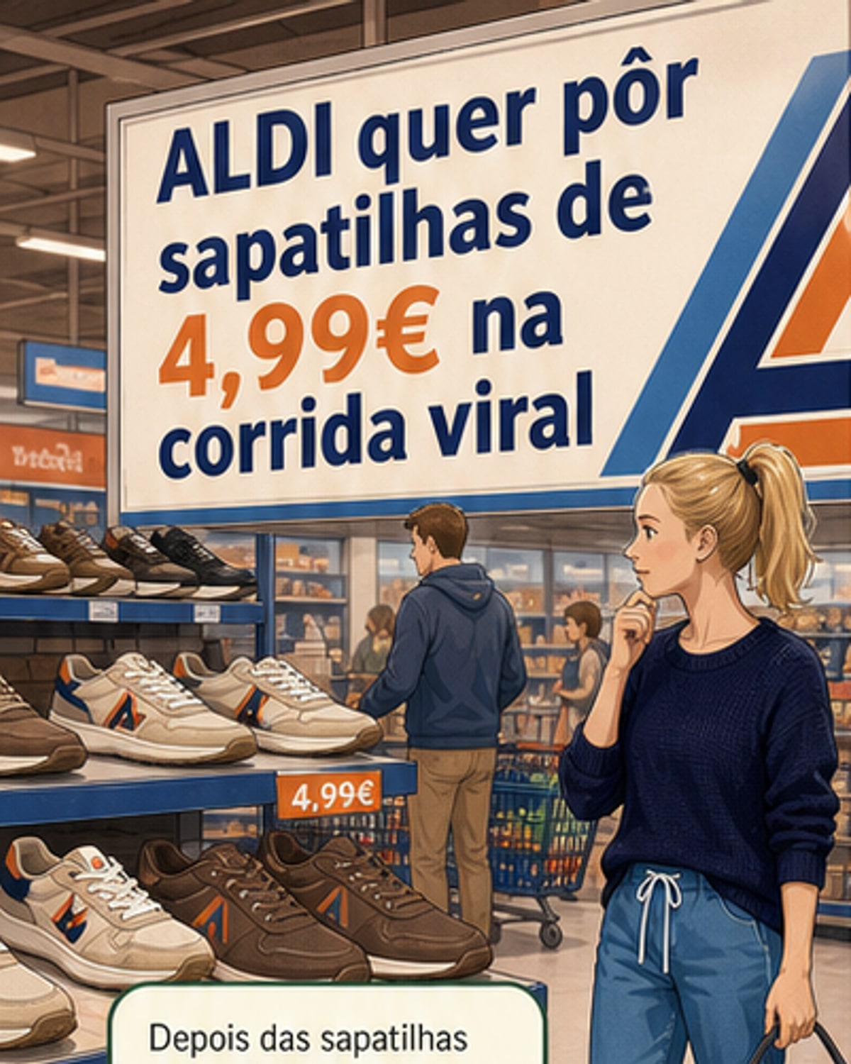 ALDI lança ténis limitados por 4,99€
