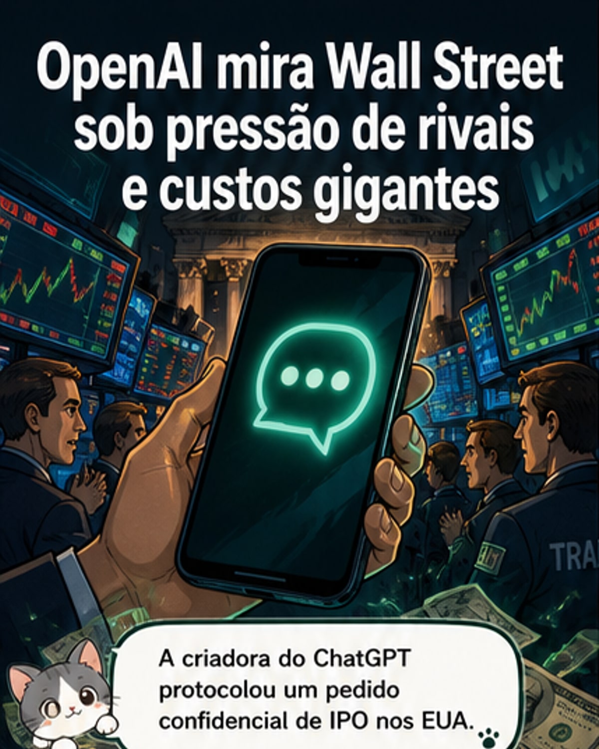 OpenAI mira IPO de US$ 1 trilhão
