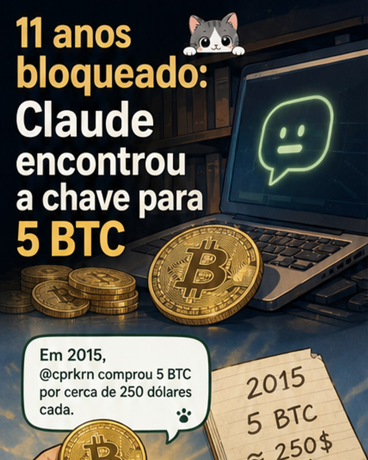 IA recuperou 400 mil dólares em Bitcoin